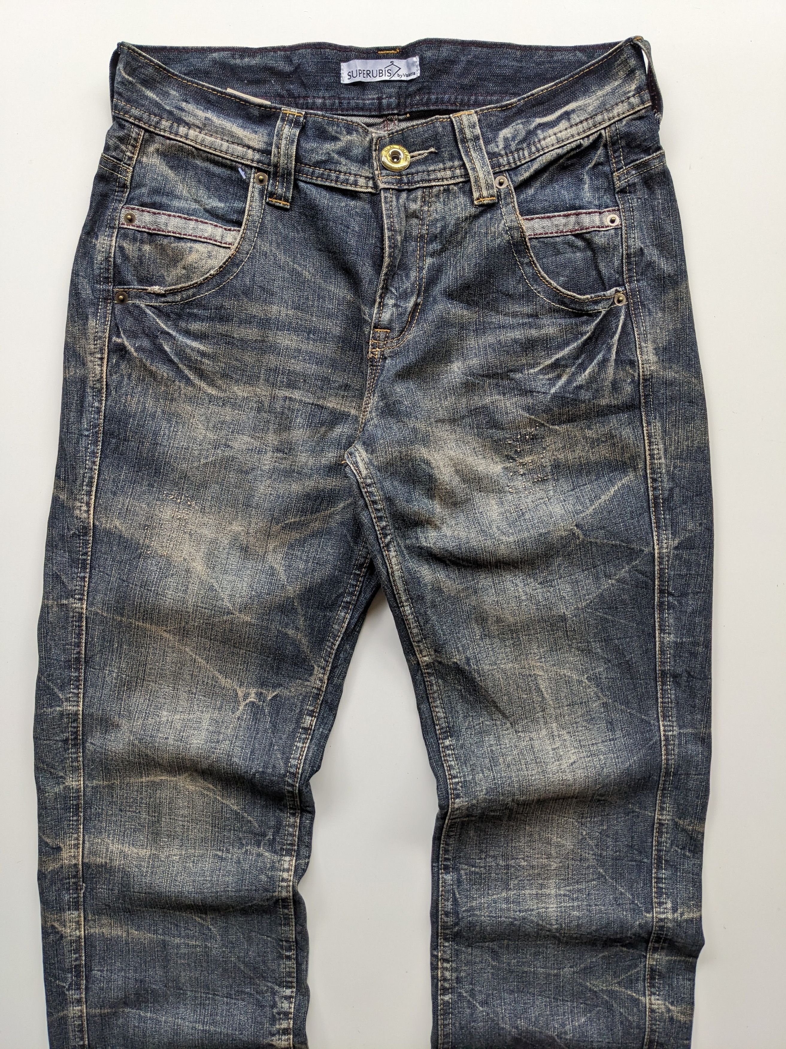 Japanese Brand × Jean Superubis clawmark electric faded jeans Size US 32 / EU 48 - 3 Thumbnail