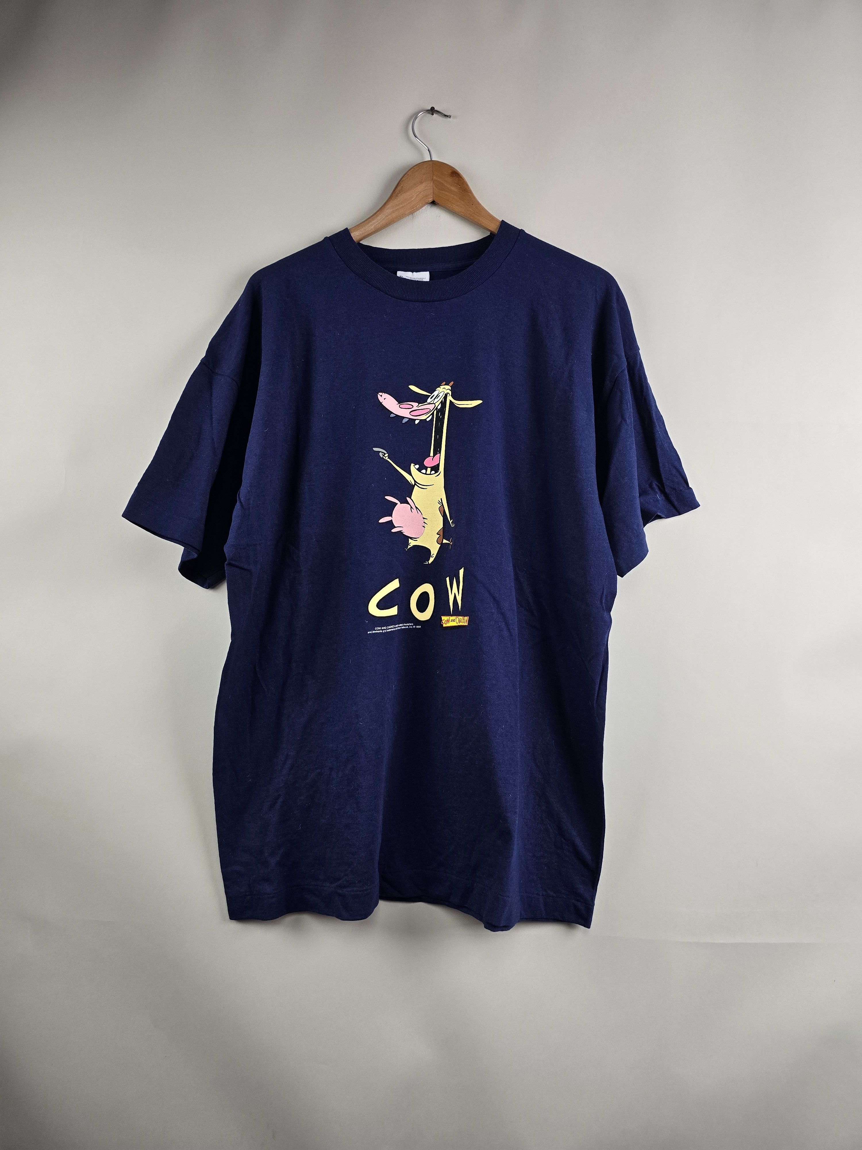 Anime × Cartoon Network × Vintage 1998 Cartoon Network Cow & Chicken XL 23" 30.5" Size US XL / EU 56 / 4 - 1 Thumbnail