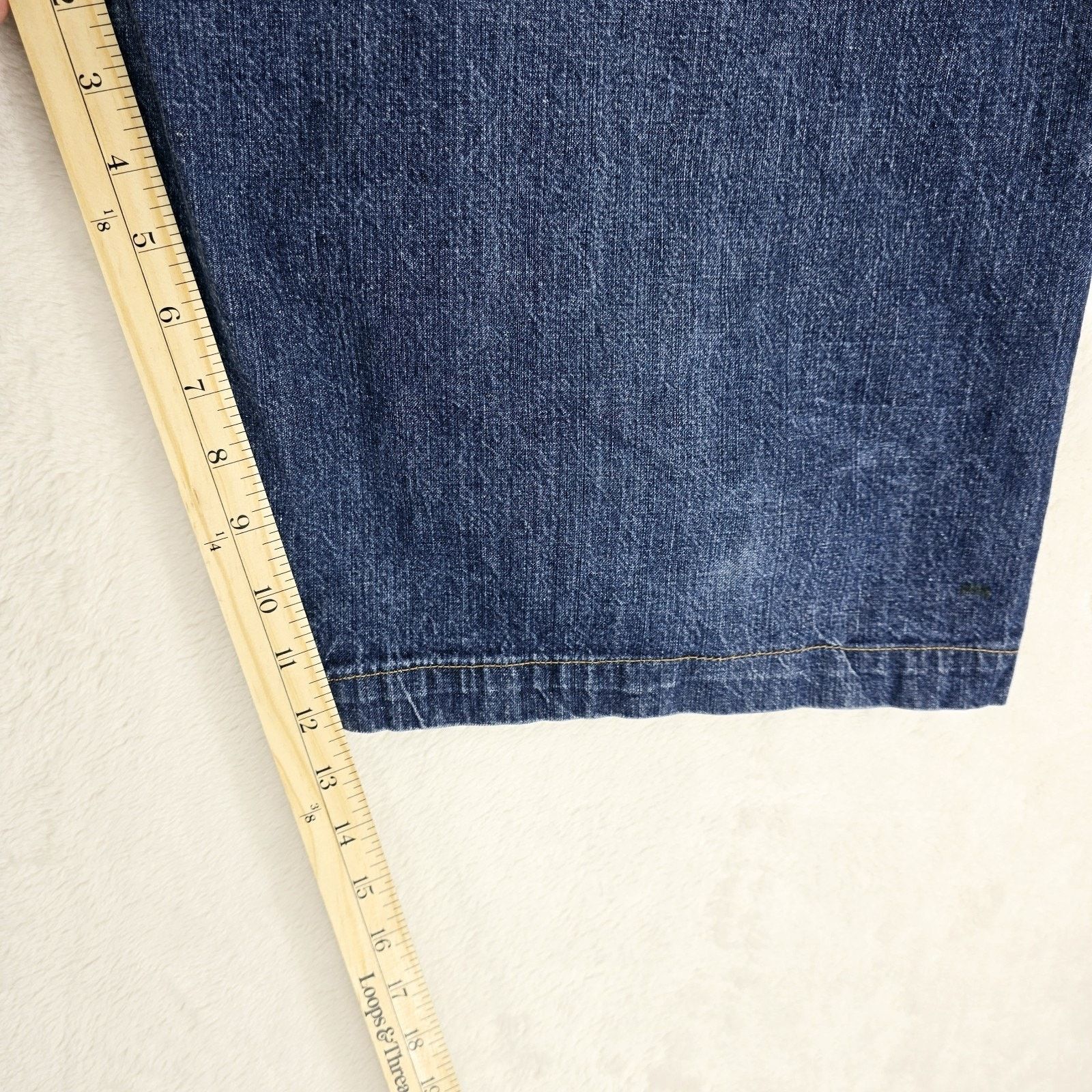 Other Vintage Y2K Indigo Red Jean Shorts 40 Baggy Skater Jorts Size US 40 / EU 56 - 14 Thumbnail