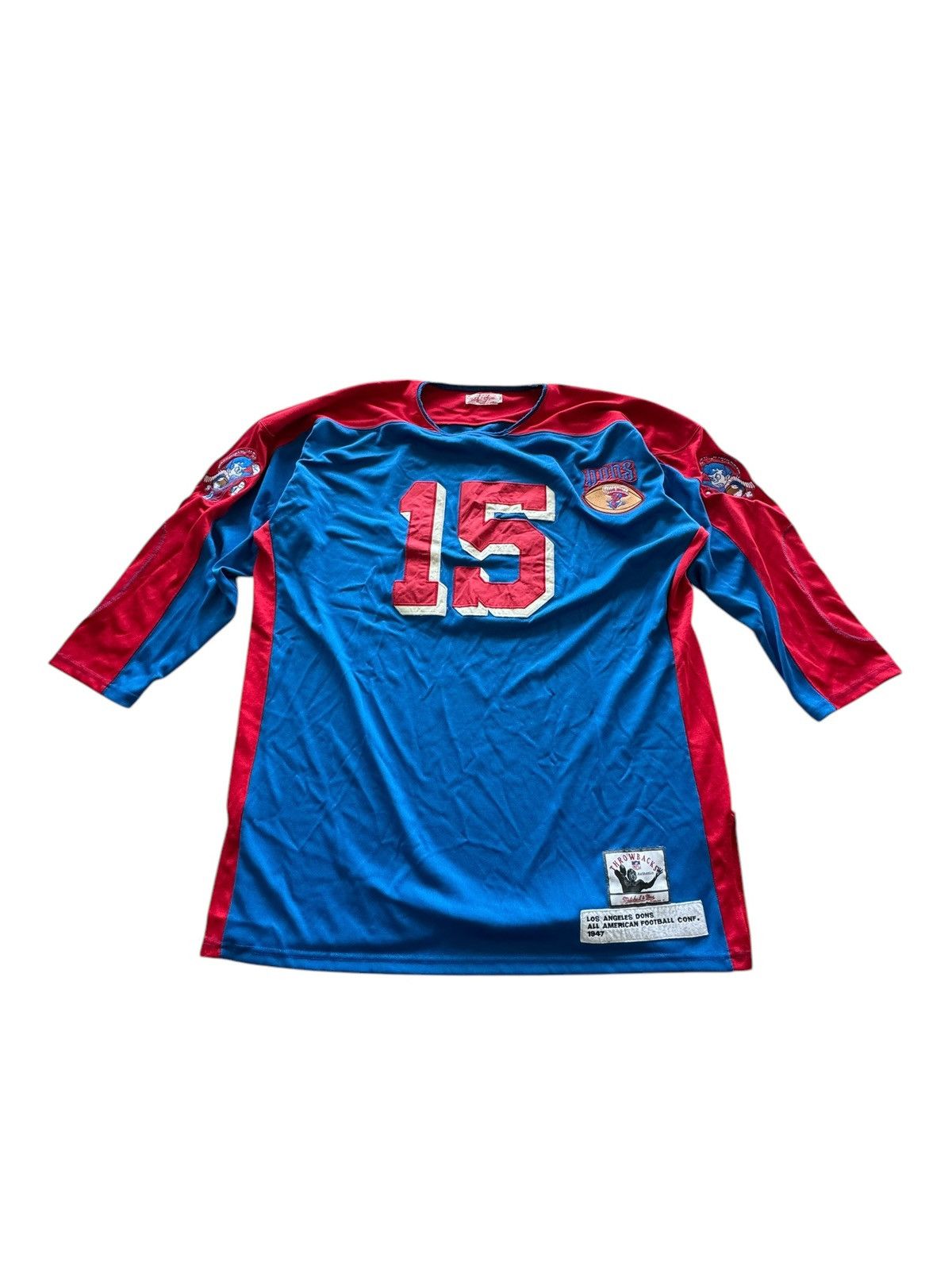 Mitchell & Ness × NFL Retro 1947 Los Angeles Dons #15 Long Sleeve Jersey Size US L / EU 52-54 / 3 - 1 Thumbnail