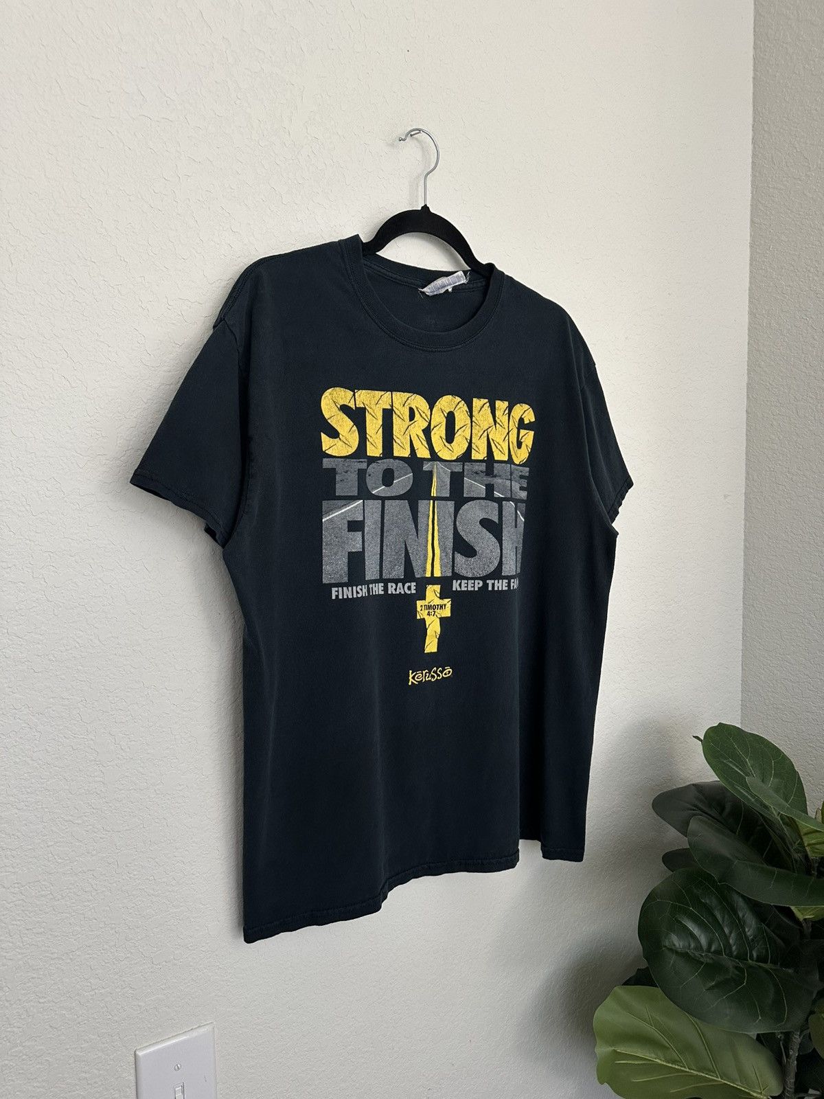 Vintage Strong to The Finish Christian Mamba Mentality Kobe Parody Size US L / EU 52-54 / 3 - 1 Thumbnail