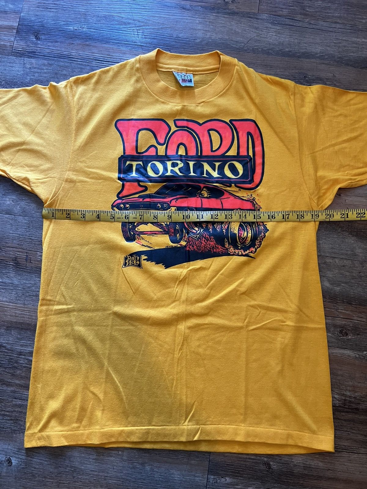 Ford × Hanes × Vintage RARE Vintage 70's-80's Ford Torino "The Rat's Hole" T-Shirt Size US L / EU 52-54 / 3 - 9 Thumbnail