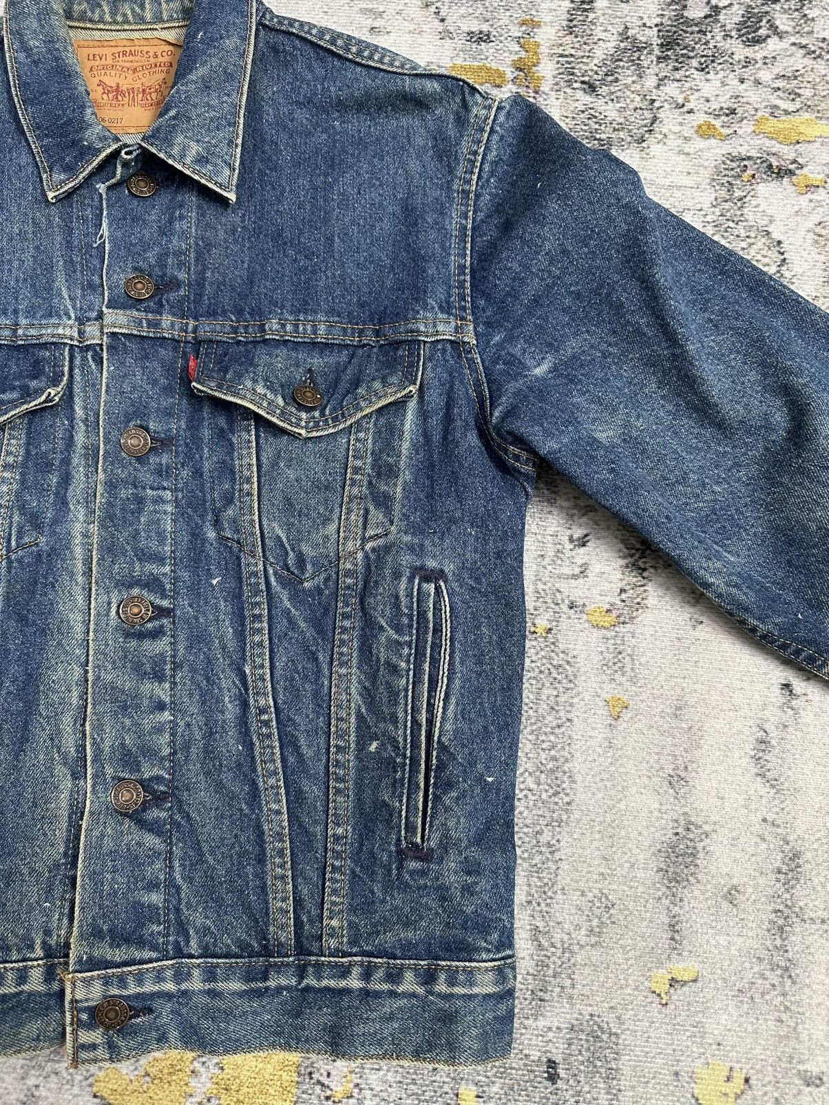 Levi's Vintage Clothing Vintage Levis Denim Trucker Jacket – Made In USA 70s Style Size US S / EU 44-46 / 1 - 11 Thumbnail