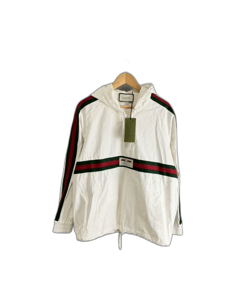 Gucci Gucci HalfZip Jacket with Red Green Stripes-2506 Size XL / US 12-14 / IT 48-50 - 1 Thumbnail
