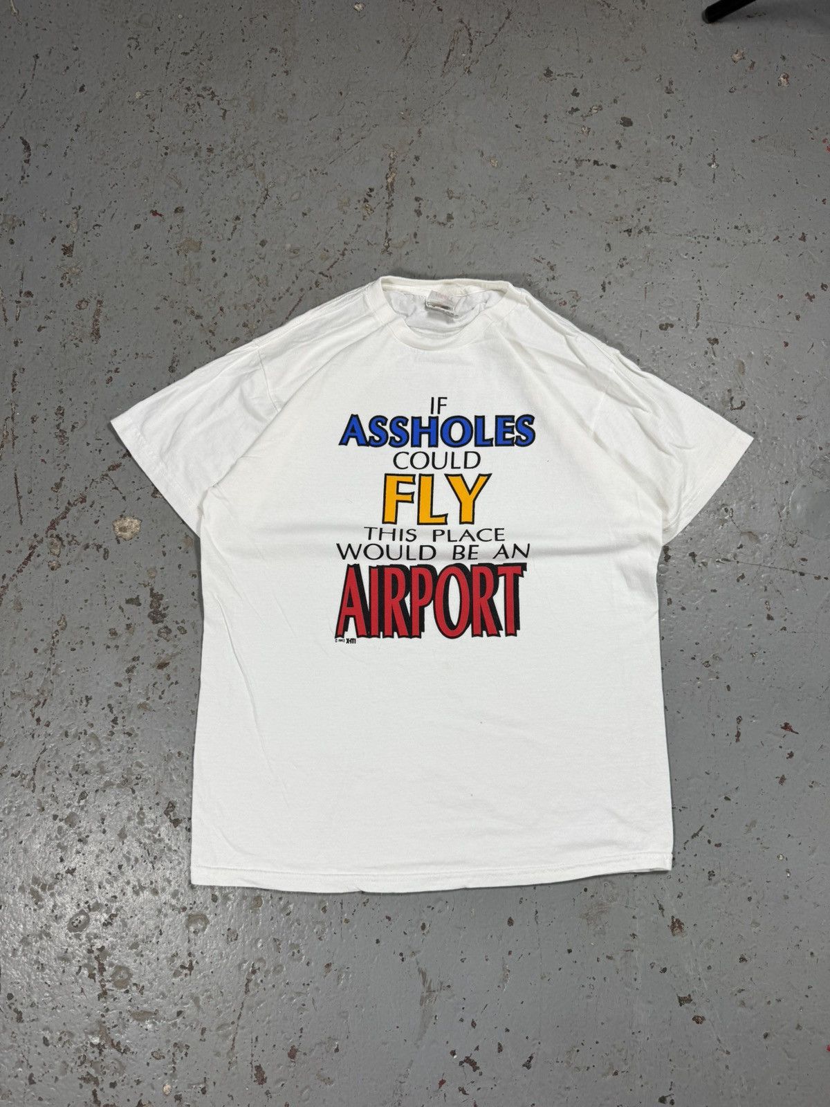 Vintage Vintage If As*holes Could Fly 1992 Tee Size US M / EU 48-50 / 2 - 1 Thumbnail