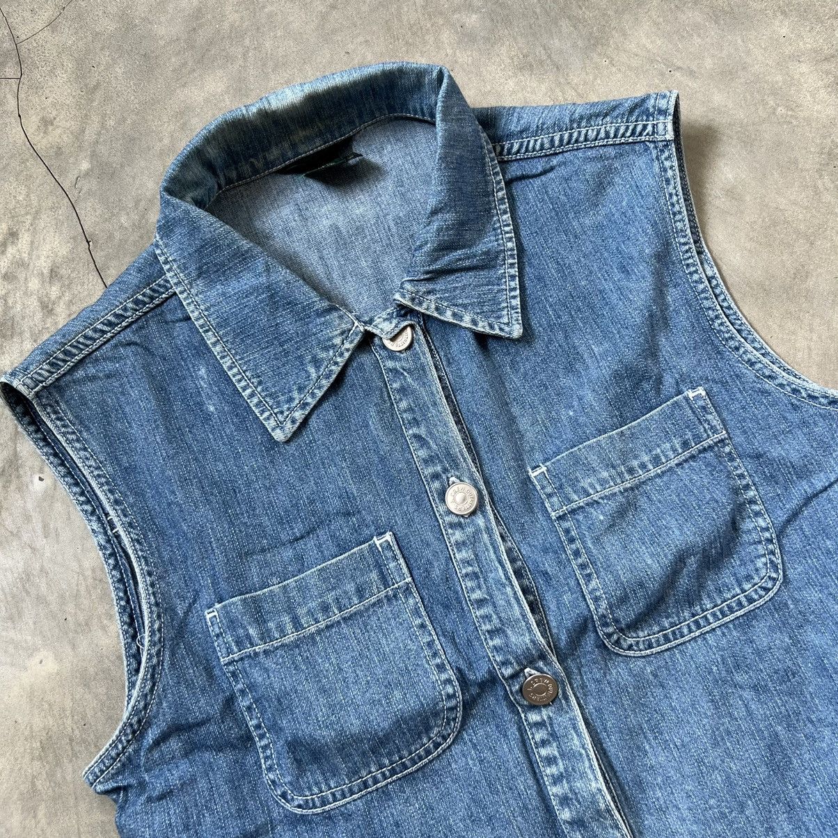 J.Crew J.Crew Denim Vests Size S / US 4 / IT 40 - 3 Thumbnail