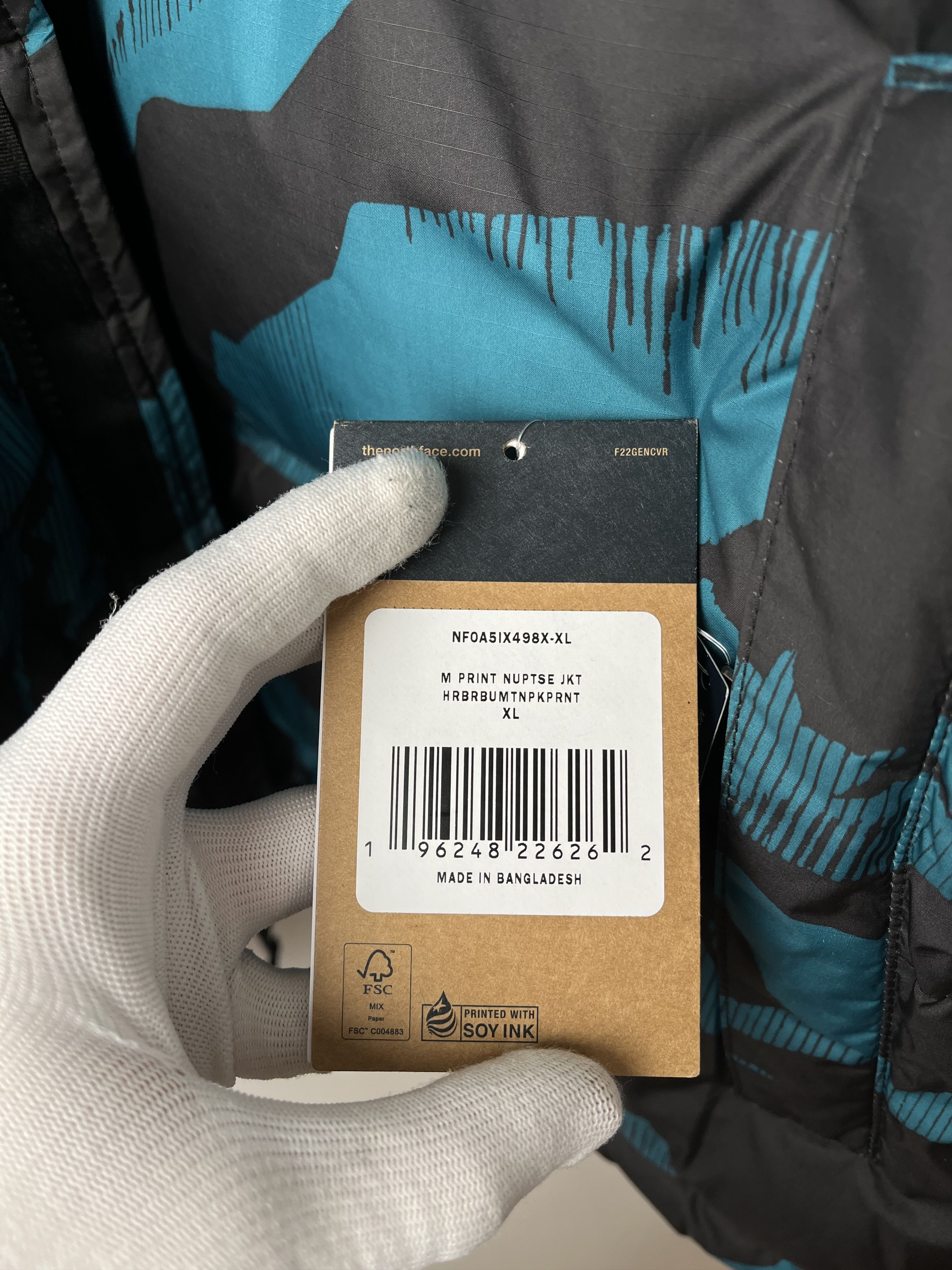 The North Face Down Jacket The North Face Printed 1996 Retro Nuptse Size US XL / EU 56 / 4 - 7 Thumbnail