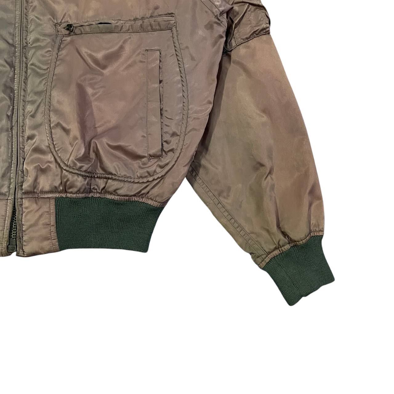 Vintage Vintage 80s US Marine Bomber Jacket Sunfaded Houston Size US M / EU 48-50 / 2 - 6 Thumbnail