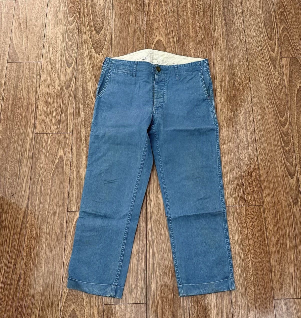 Visvim VISVIM HIGH WATER CHINO Cropped casual pants Size US 34 / EU 50 - 1 Thumbnail