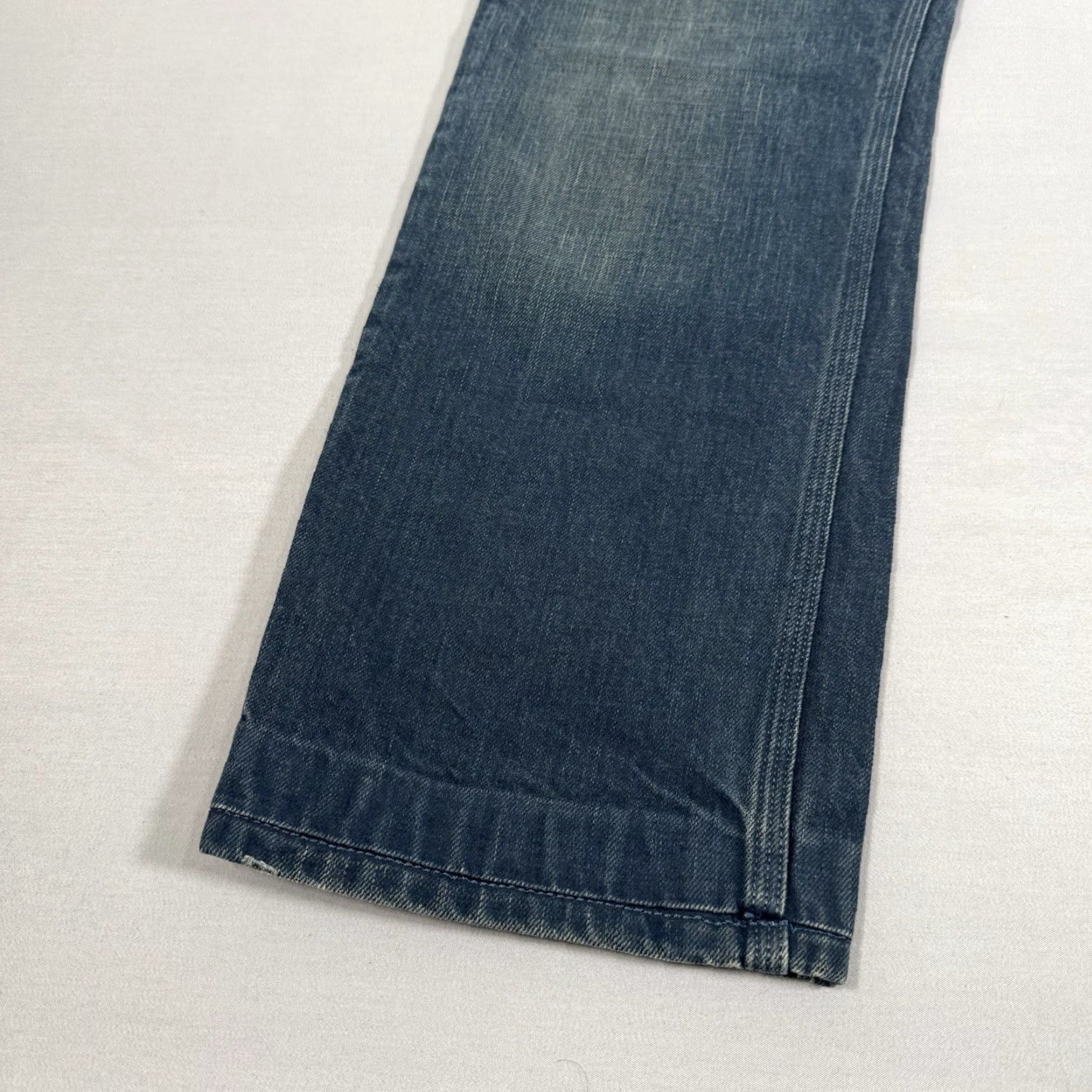 Diesel Diesel Jeans Mens 33x28 Blue TIMMEN Straight Denim Pants Button Fly Western Jeans Size US 33 - 5 Thumbnail