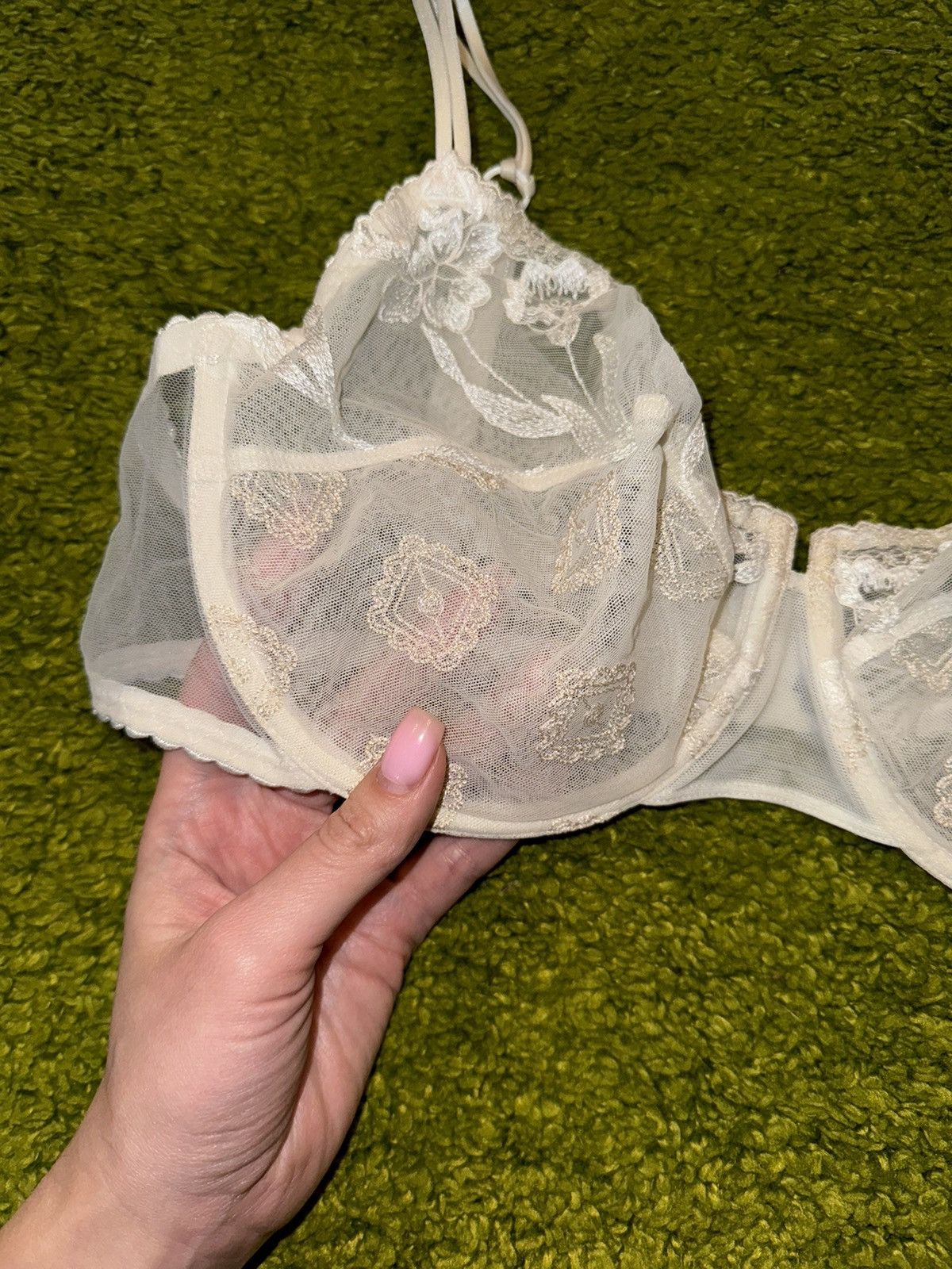 Designer × Vintage × Wolford Wolford mesh bra Size ONE SIZE - 2 Thumbnail