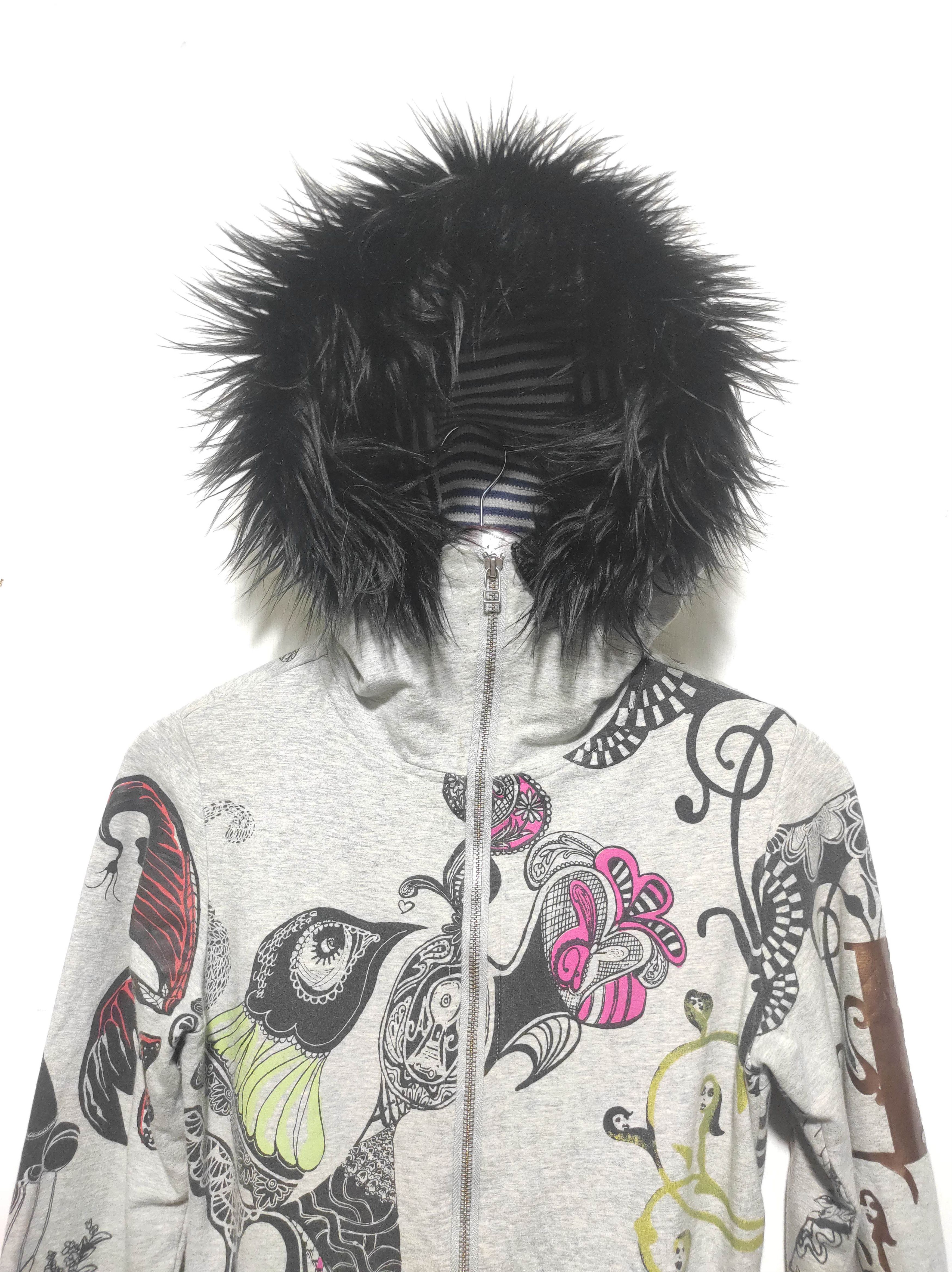 If Six Was Nine Oilily Zipper Fur Hoodie LGB style Size S / US 4 / IT 40 - 4 Thumbnail
