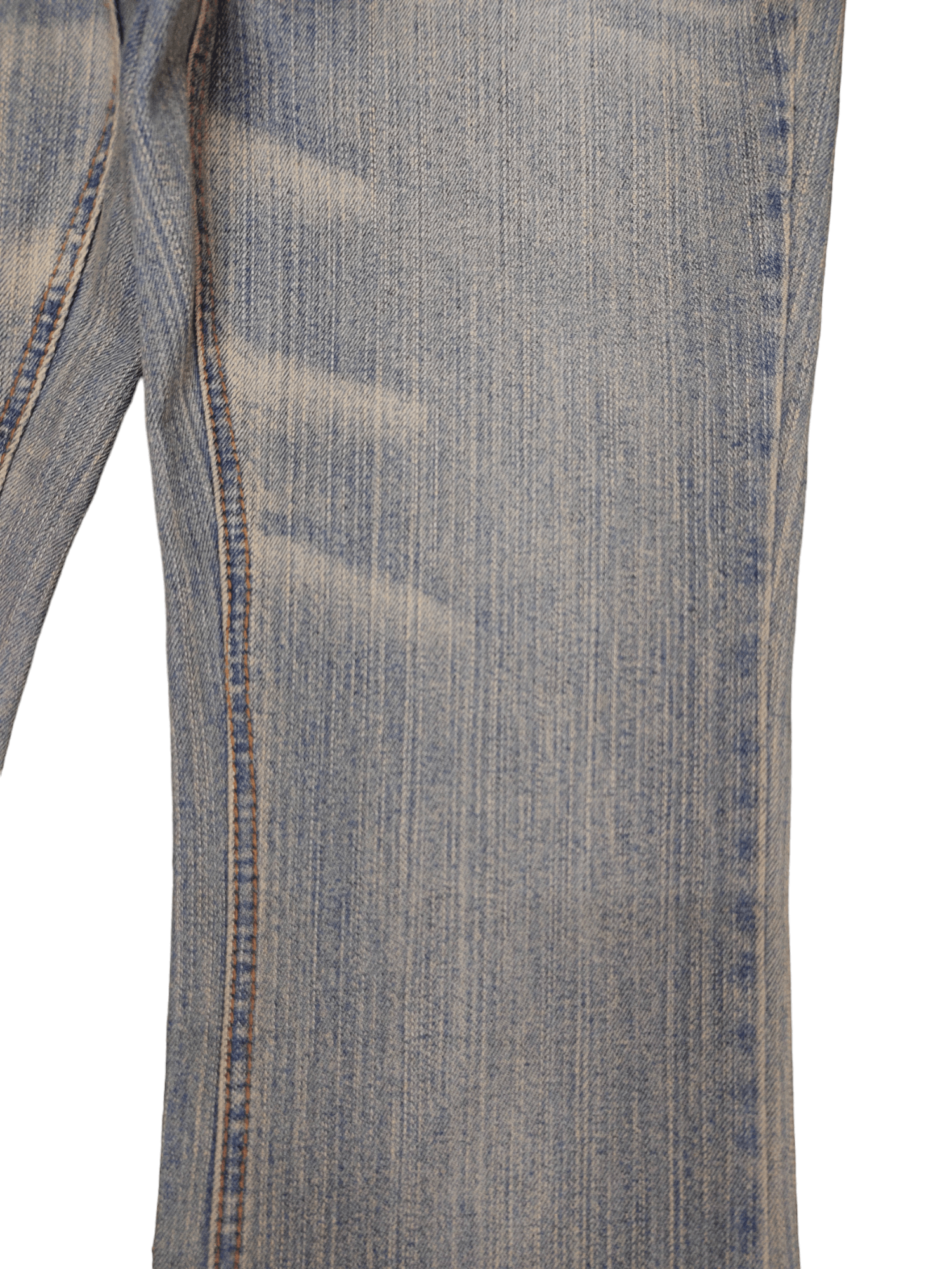 If Six Was Nine Flare Jeans Muuga Distress Faded Boot Cut Y2k Low Rise Size US 30 / EU 46 - 6 Thumbnail