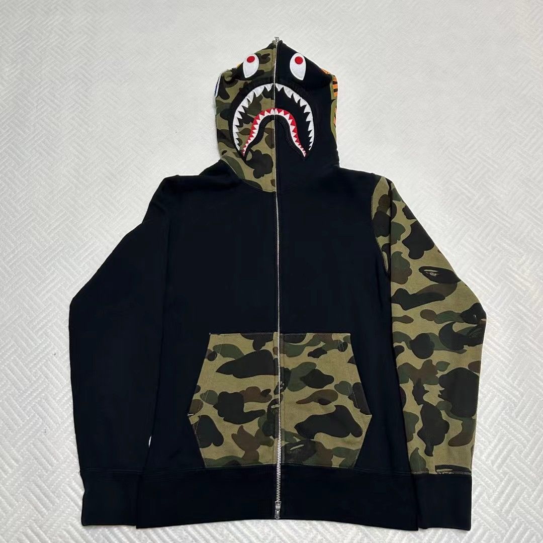 Bape 1ST CAMO SHARK FULL ZIP HOODIE Size US M / EU 48-50 / 2 - 1 Thumbnail