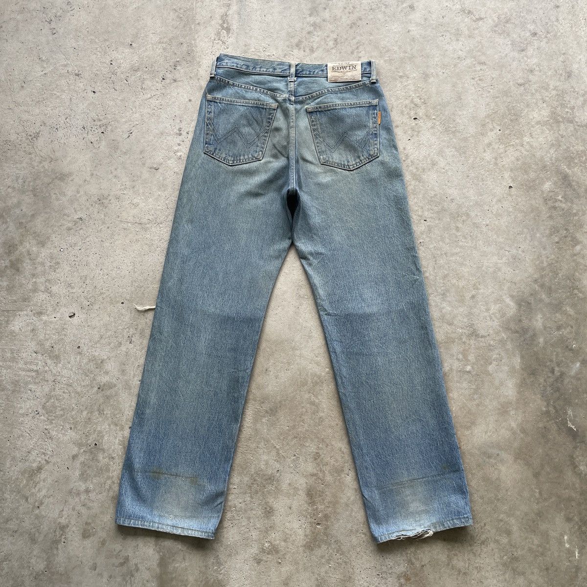 Edwin 90s Vintage Edwin Rusty Distressed Jeans Faded Pants W30 Size US 30 / EU 46 - 12 Thumbnail