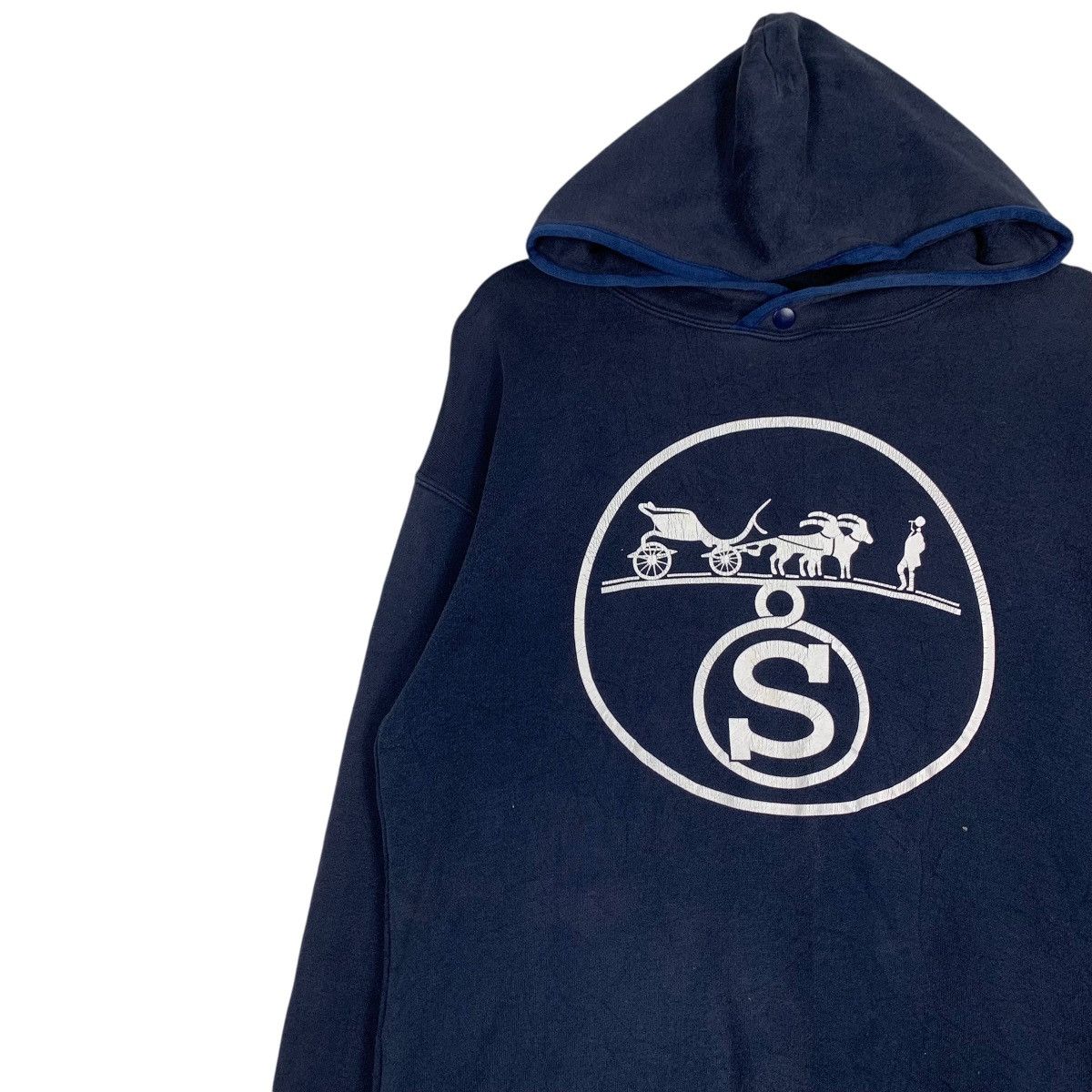 Japanese Brand SCENARIO One Piece Co. Ltd Big Logo Hoodies #1220-C55 Size US L / EU 52-54 / 3 - 6 Thumbnail
