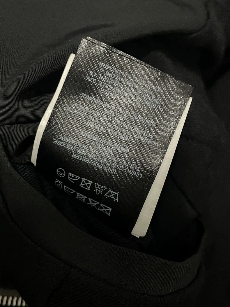 Dries Van Noten dries van notenBlack scimitar diagonal zipper nylon jacket Size US L / EU 52-54 / 3 - 5 Thumbnail