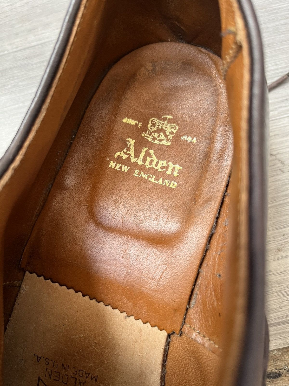Alden Alden shell cordovan cap-toe oxford leather shoes us 9C/E Size US 7.5 / EU 40-41 - 11 Thumbnail