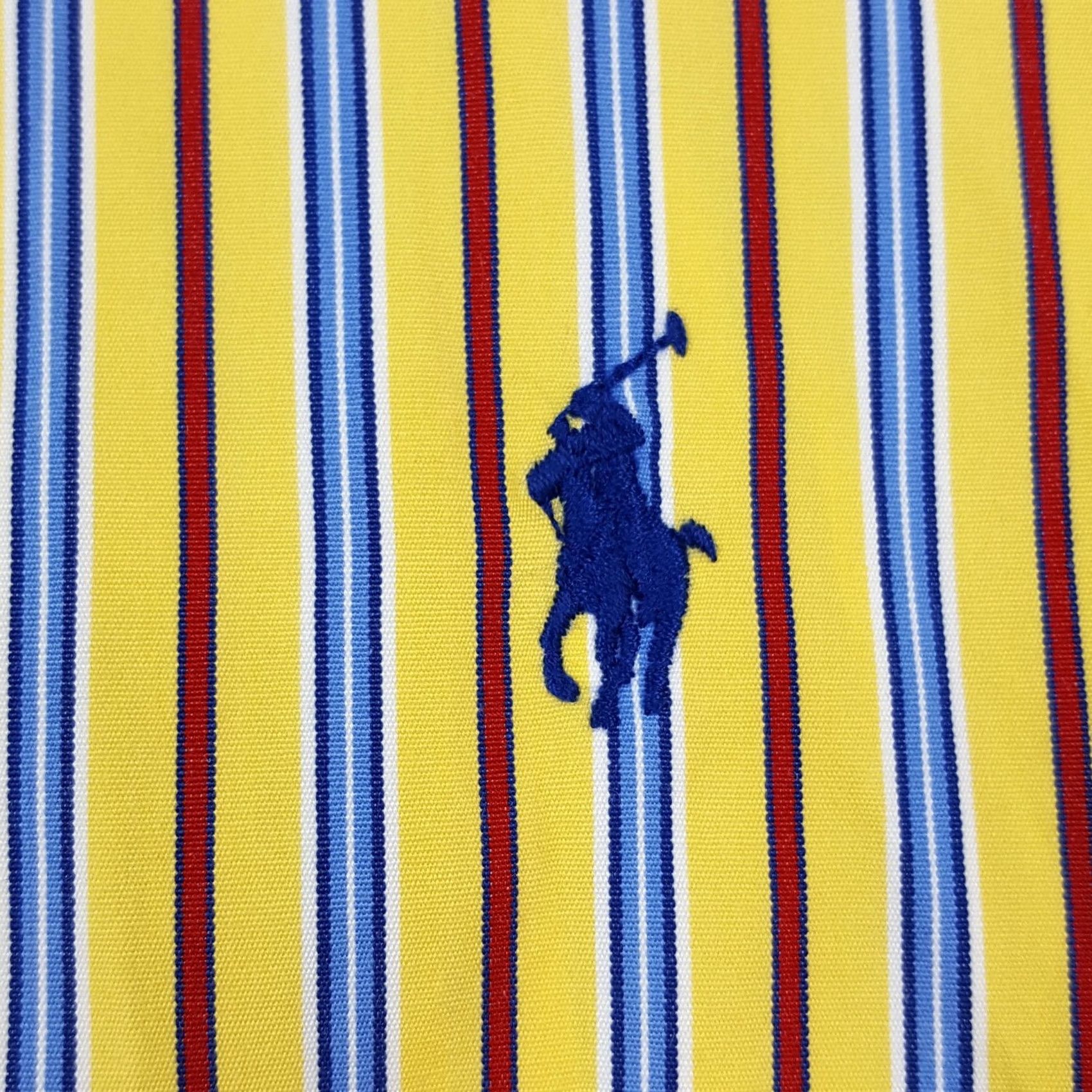 Ralph Lauren VINTAGE Ralph Lauren Yellow Striped Button Up Shirt XL Mens Collared Long Sleeve Classic Fit Size US XL / EU 56 / 4 - 3 Thumbnail