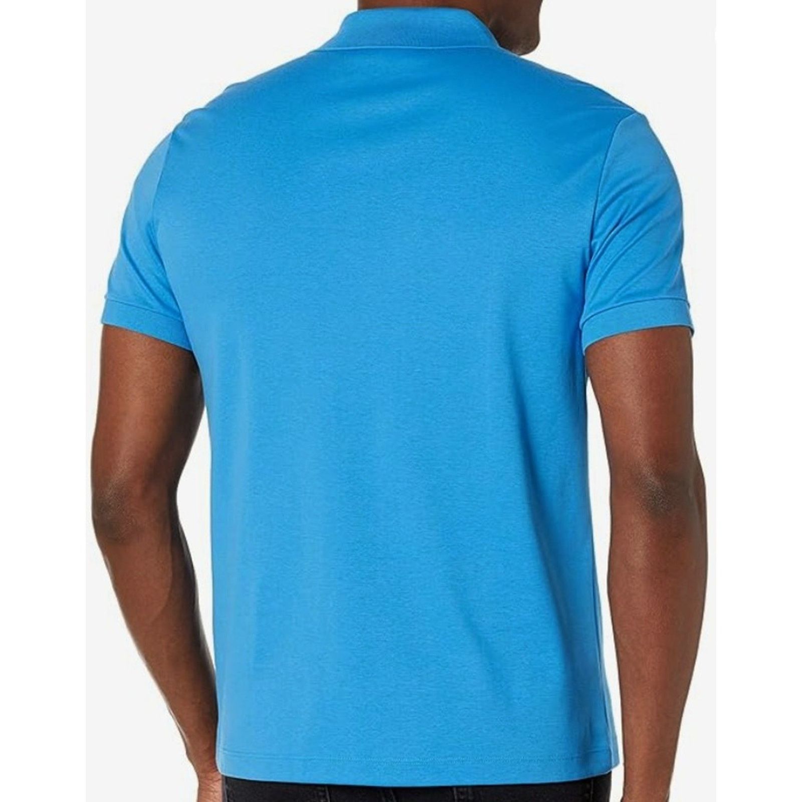 Lacoste Lacoste Mens Pima Jersey Interlock Regular Fit Polo Blue S Size US S / EU 44-46 / 1 - 3 Thumbnail