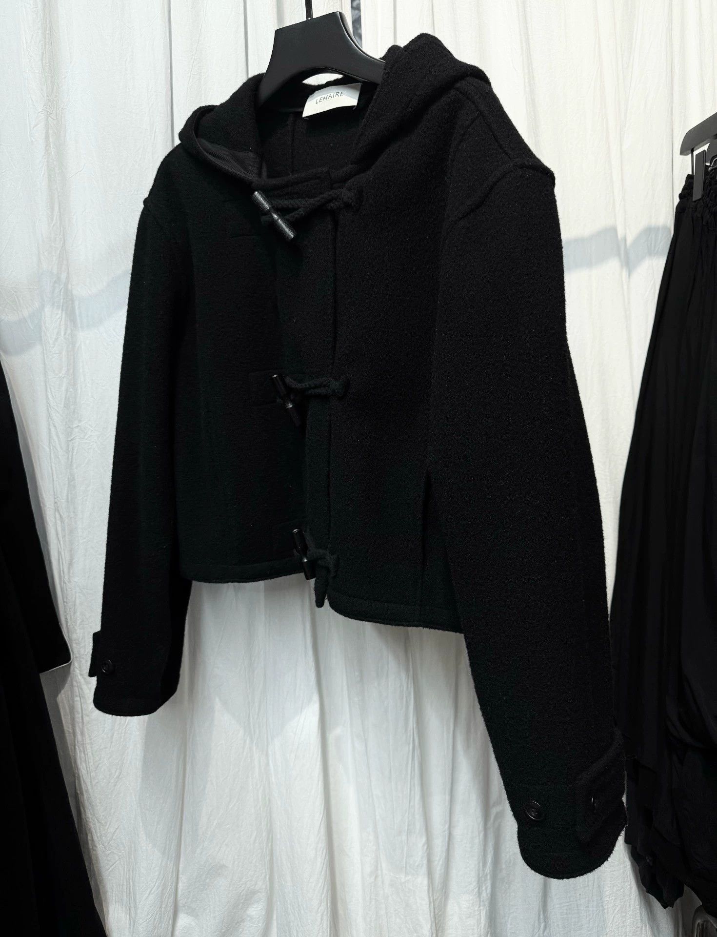 Lemaire Lemaire Horn Button Hooded Short Jacket FR36 Size XS / US 0-2 / IT 36-38 - 3 Thumbnail