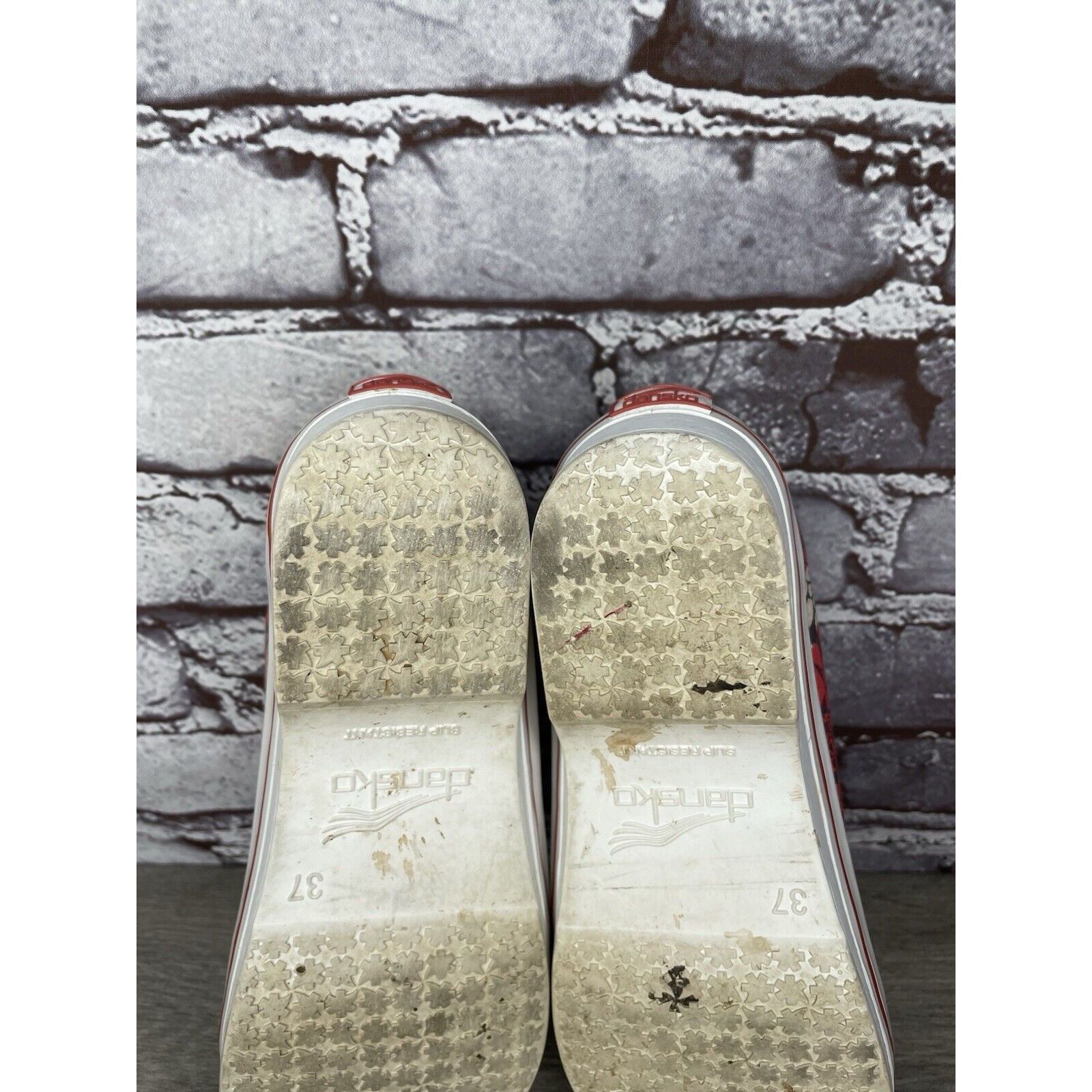 Other Dansko Veda Vegan Red Floral Lace Up Sneaker Clogs Shoes Wom Size US 6.5 / IT 36.5 - 8 Thumbnail