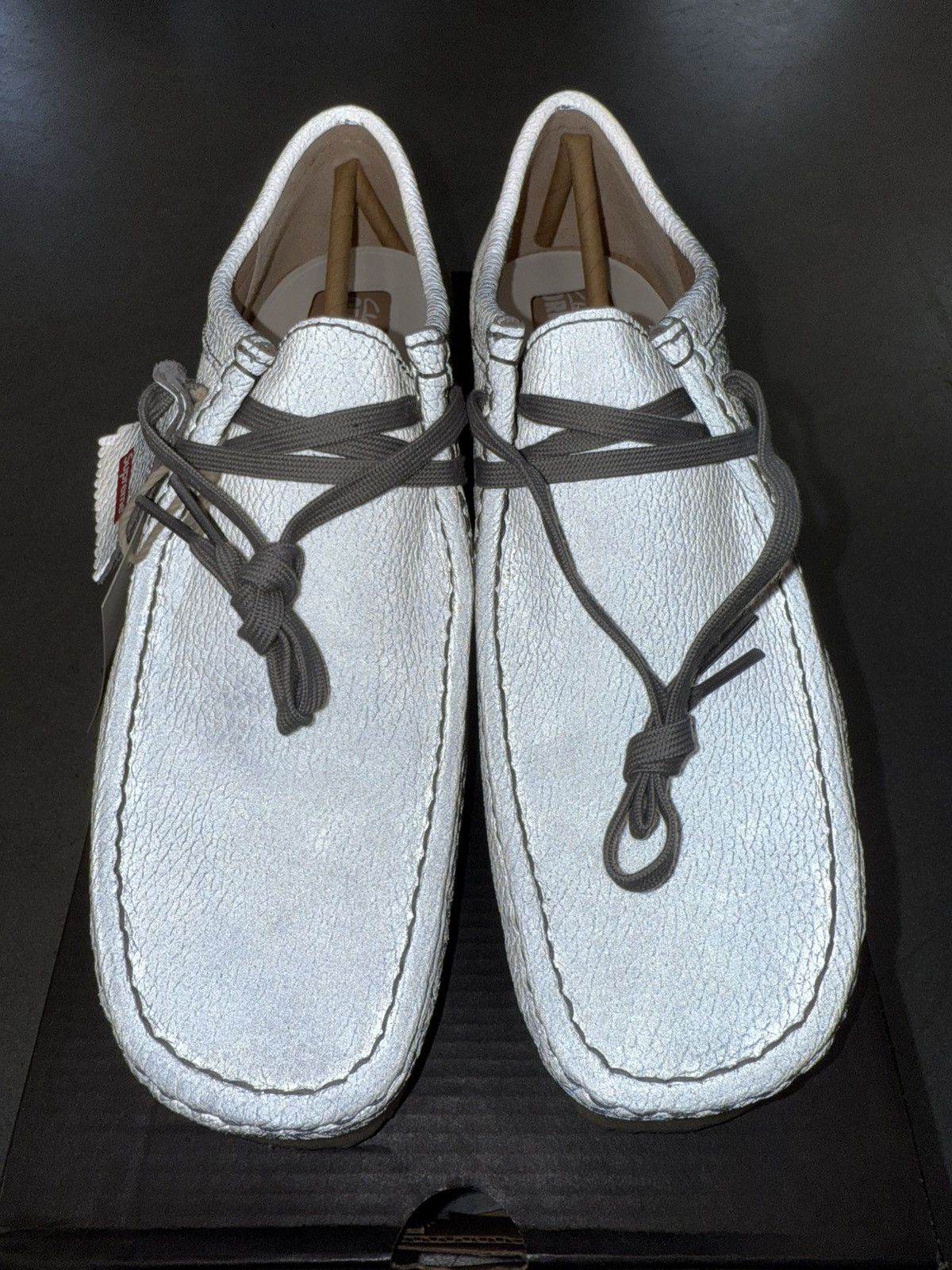 Clarks × Supreme 2025 Clarks Originals Wallabee Supreme Silver Reflective Size US 9.5 / EU 42-43 - 7 Thumbnail