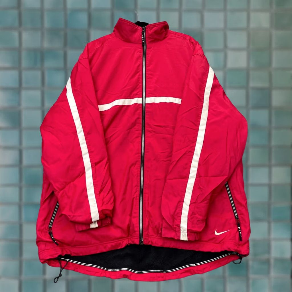 Nike VINTAGE Nike Jacket Mens XXL Red Performance Full Zip Insulated Fleece Lined Size US XXL / EU 58 / 5 - 1 Thumbnail