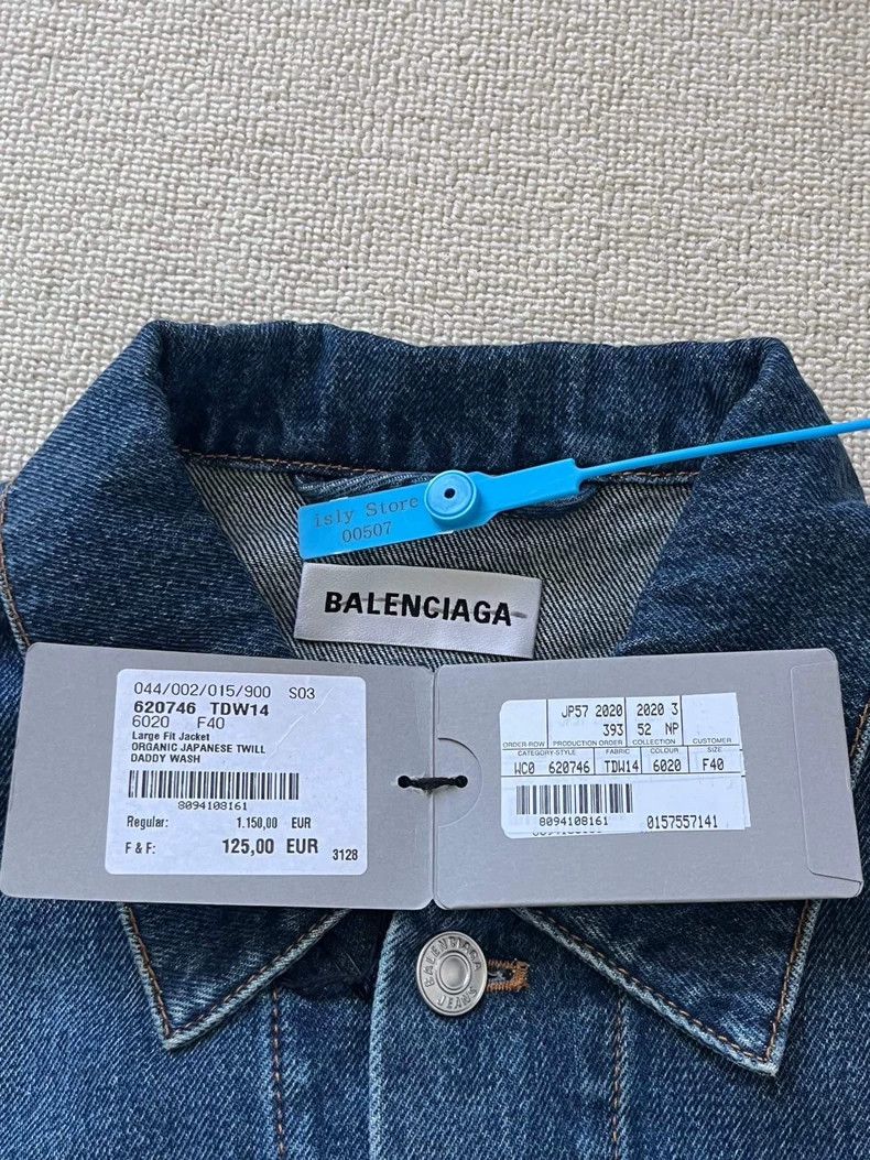 Balenciaga Balenciaga size 40 Front and back embroidered washed denim Size US XXS / EU 40 - 4 Thumbnail