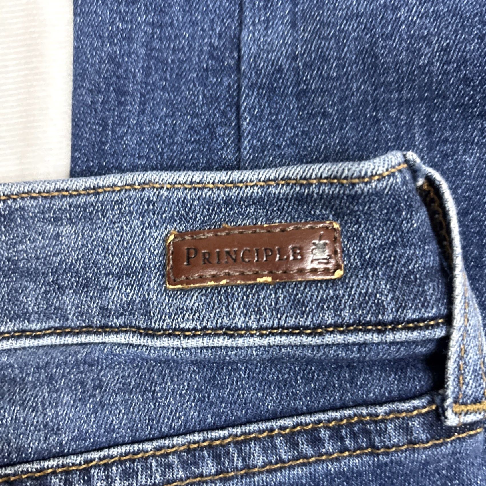 Vintage VINTAGE Principle Denim Skinny Jeans Dreamer In Candyland 28 USA Ribbon Edge Belt Loops 5-Pocket Denim Women Blue Slim Stretch 28 Size 28" / US 6 / IT 42 - 6 Thumbnail