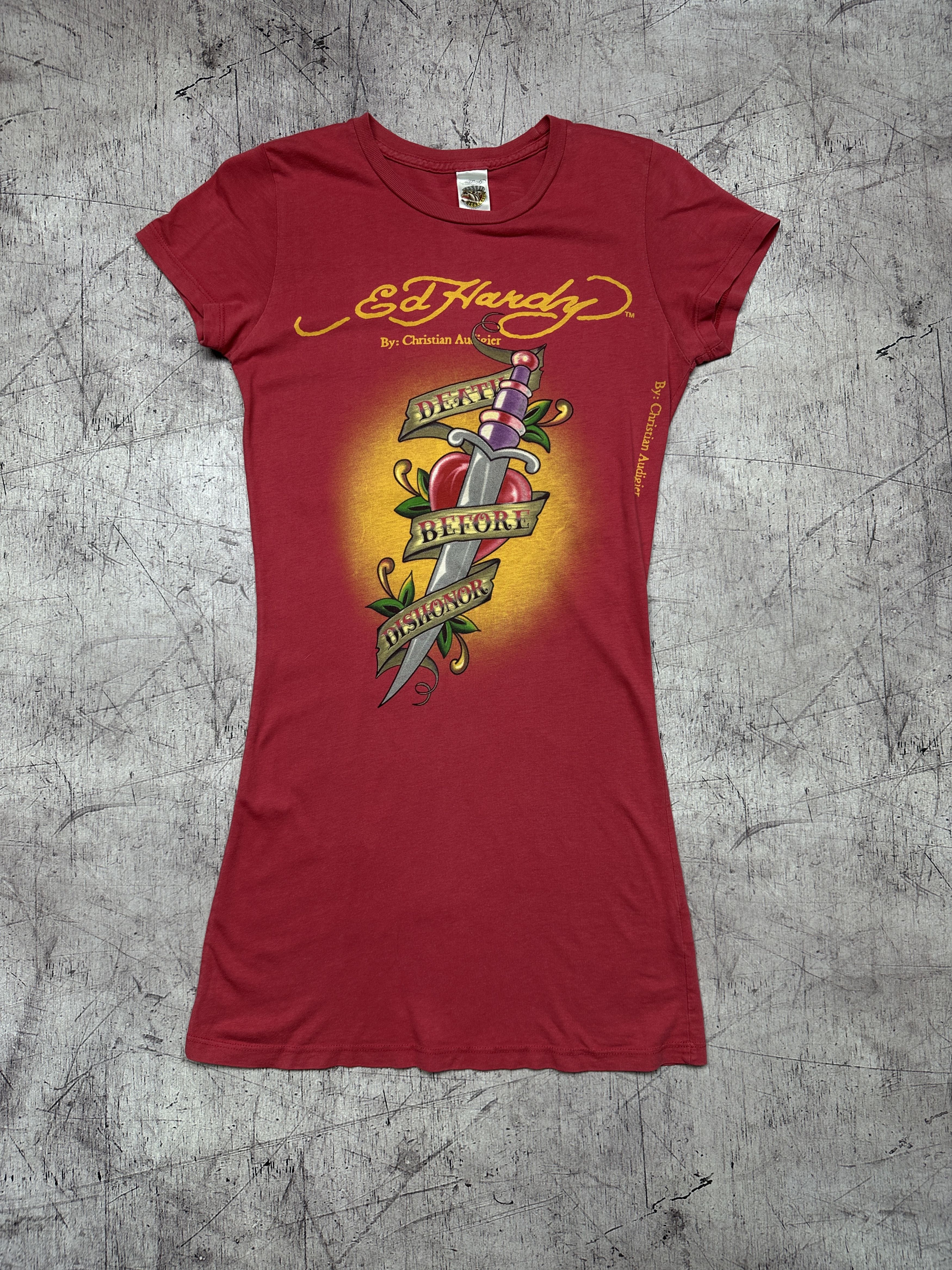Ed Hardy Ed Hardy by Christian Audigier Womens T-Shirt Size S / US 4 / IT 40 - 1 Thumbnail
