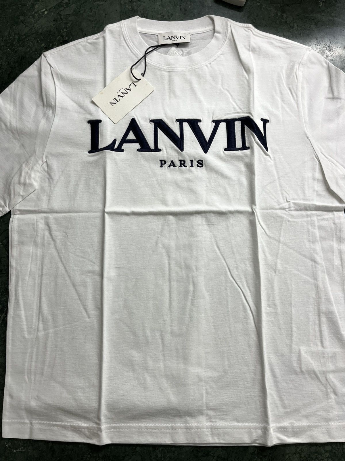Lanvin Lanvin big embroidered logo tshirt Size US S / EU 44-46 / 1 - 1 Thumbnail