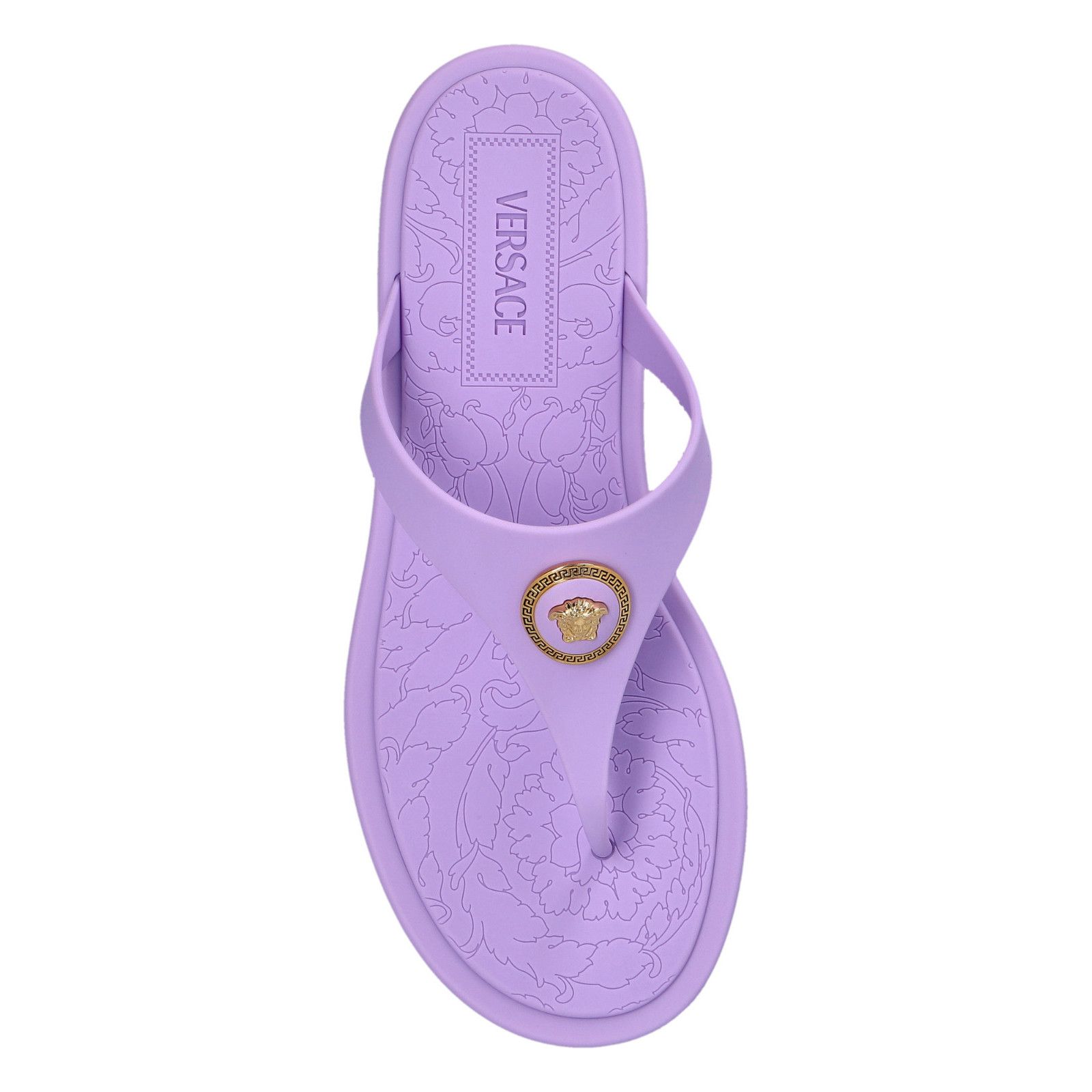 Versace VERSACE Purple Rubber Thong Flip Flops New And Authentic (Wo Size US 6 / IT 36 - 4 Thumbnail