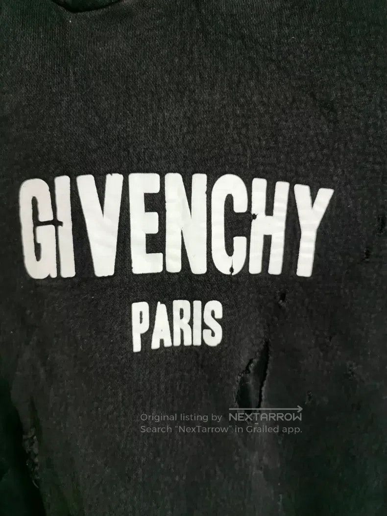 Givenchy Givenchy Ripped Mens Hoodie L Size US L / EU 52-54 / 3 - 3 Thumbnail