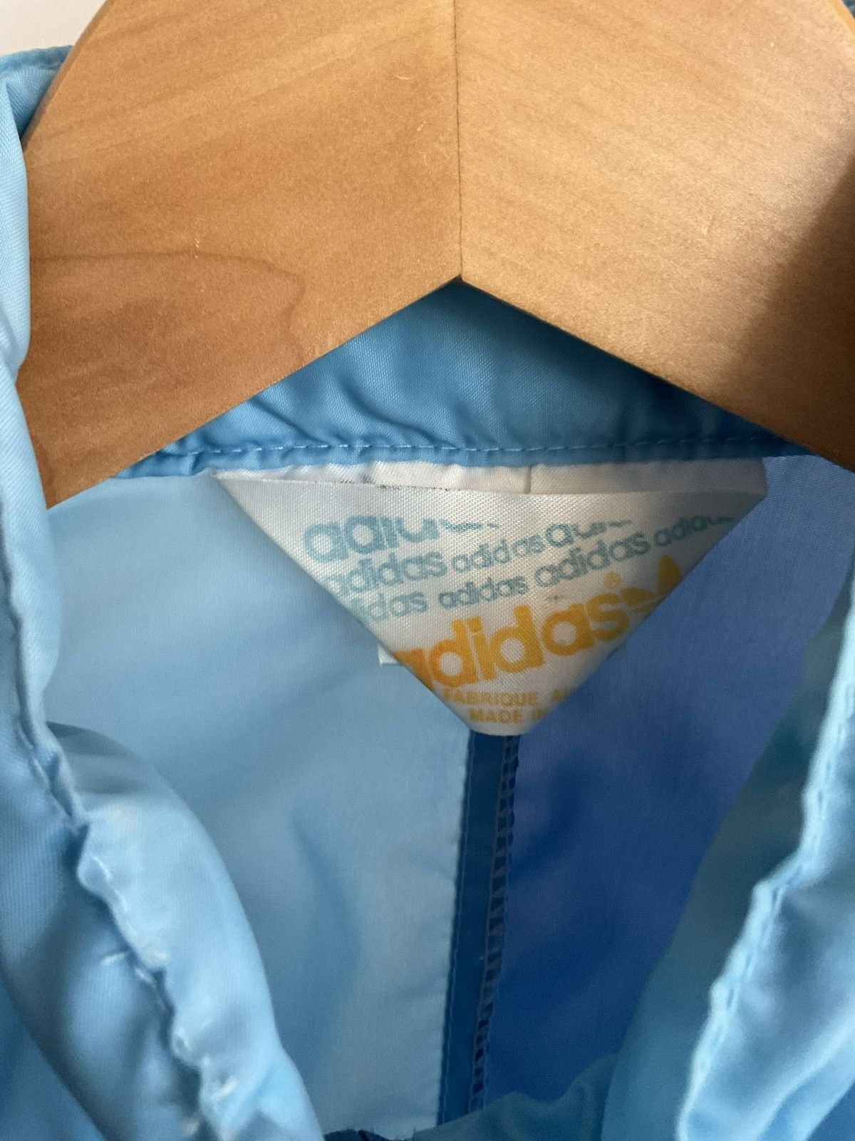 Adidas × Vintage Vintage 70s Adidas 3 Stripes Two Tone Windbreaker Jacket Size US L / EU 52-54 / 3 - 3 Thumbnail