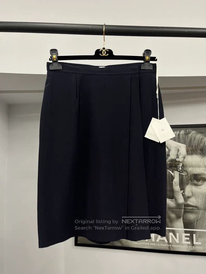 Hermes Hermes Black Silk Skirt Size 24" / US 00 / IT 34 - 1 Thumbnail
