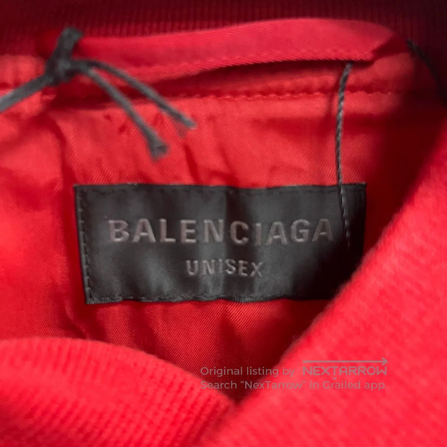 Balenciaga Balenciaga Red Logo Print Loose Jacket. Size US S / EU 44-46 / 1 - 2 Thumbnail