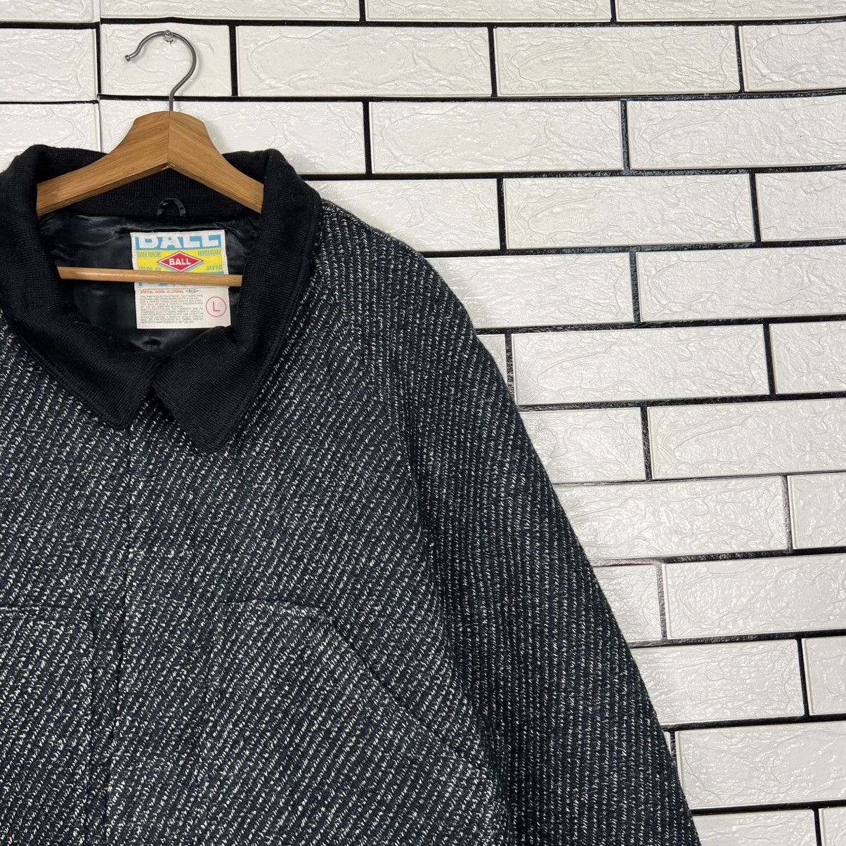 Japanese Brand BALL Special Worn Clothing Wool Long Coat Jacket #4134-C188 Size US L / EU 52-54 / 3 - 5 Thumbnail
