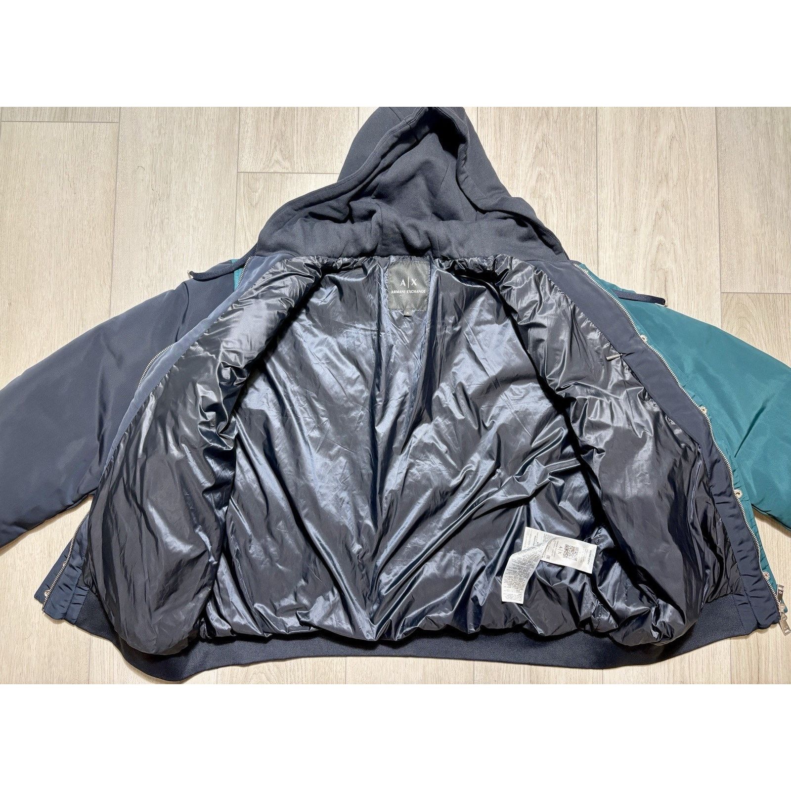 Armani Exchange Armani Exchange Oversized Puffer Jacket Hooded Skyline XL Size US XL / EU 56 / 4 - 13 Thumbnail
