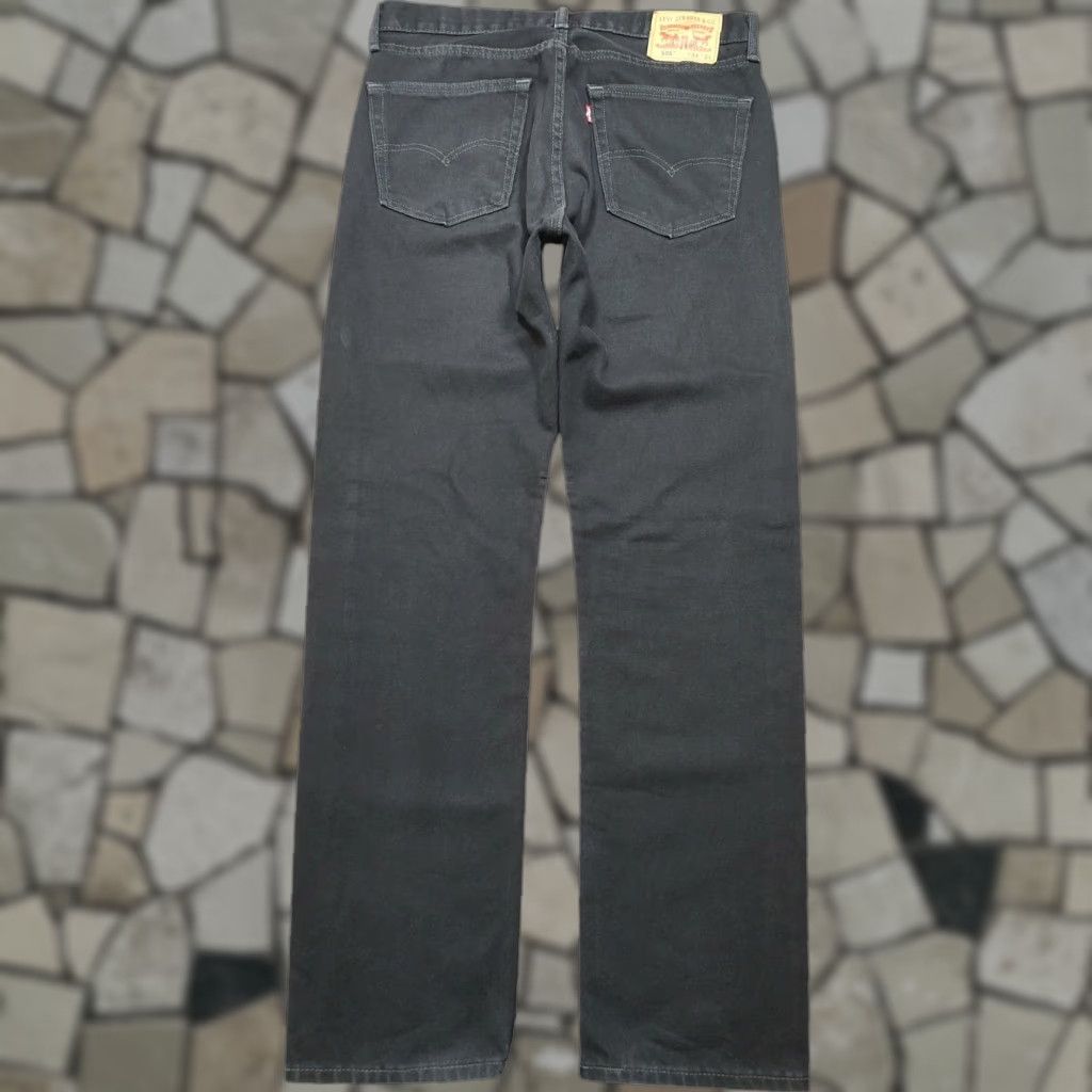 Levis Jeans 34x34 Black 505 Regular Straight Dark Wash Denim Western Cowboy Mens Shoes?