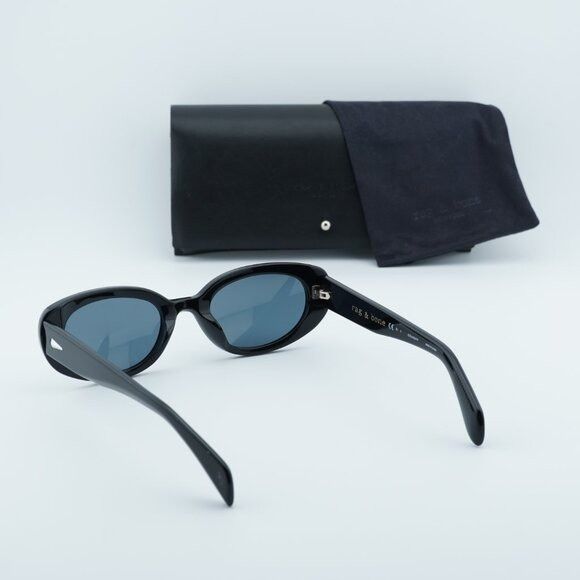 Rag & Bone Rag & Bone RNB1061/S 0807 IR Sunglasses Black Cat Eye Frame Size ONE SIZE - 8 Thumbnail
