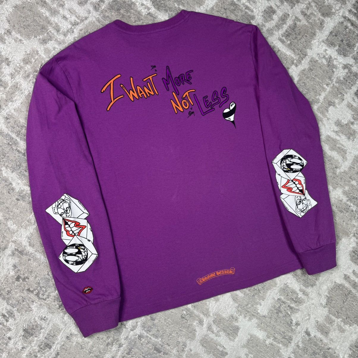 Chrome Hearts Matty boy want more not less long sleeve tee shirt Size US L / EU 52-54 / 3 - 1 Thumbnail