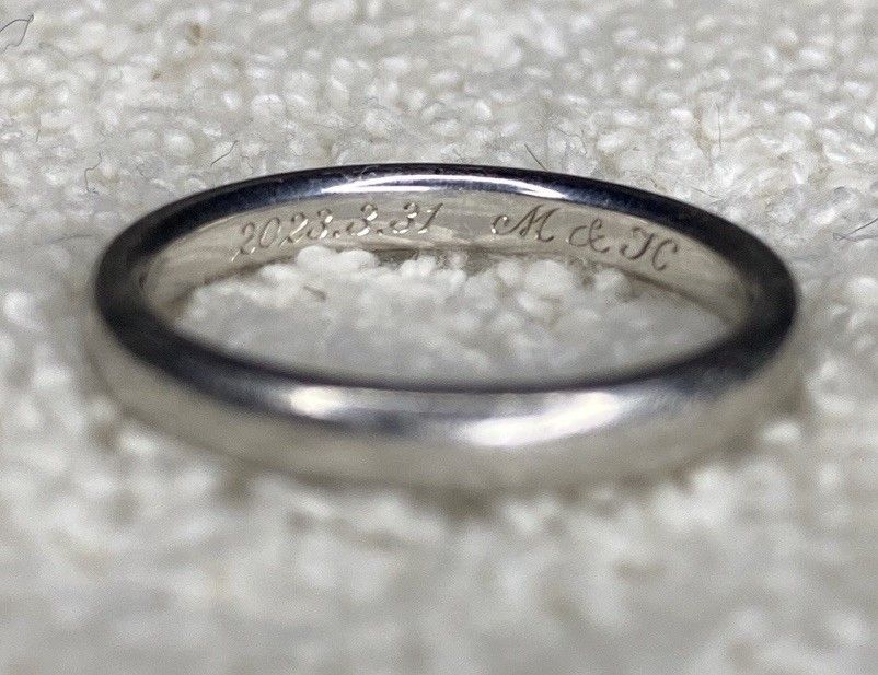 Tiffany & Co. Tiffany&Co. Platinum (PT950) 3mm Band Ring (size 6.5) Size ONE SIZE - 7 Thumbnail