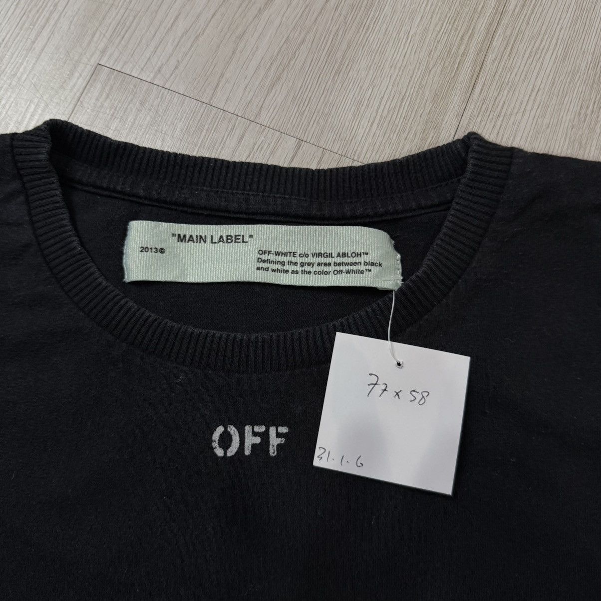 Off-White OFF-WHITE c/o Virgil Abloh reflective marker arrows tee blac Size US XL / EU 56 / 4 - 5 Thumbnail