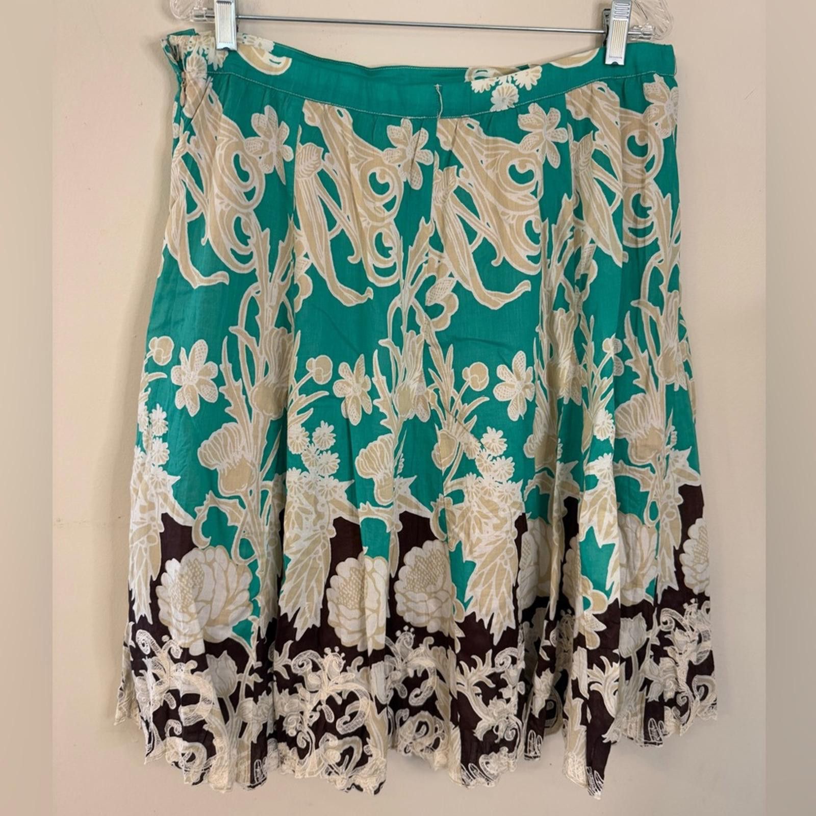 Coldwater Creek Cold water Creek floral lace pleated midi skirt SZ PL Size 36" / US 14 / IT 50 - 1 Thumbnail