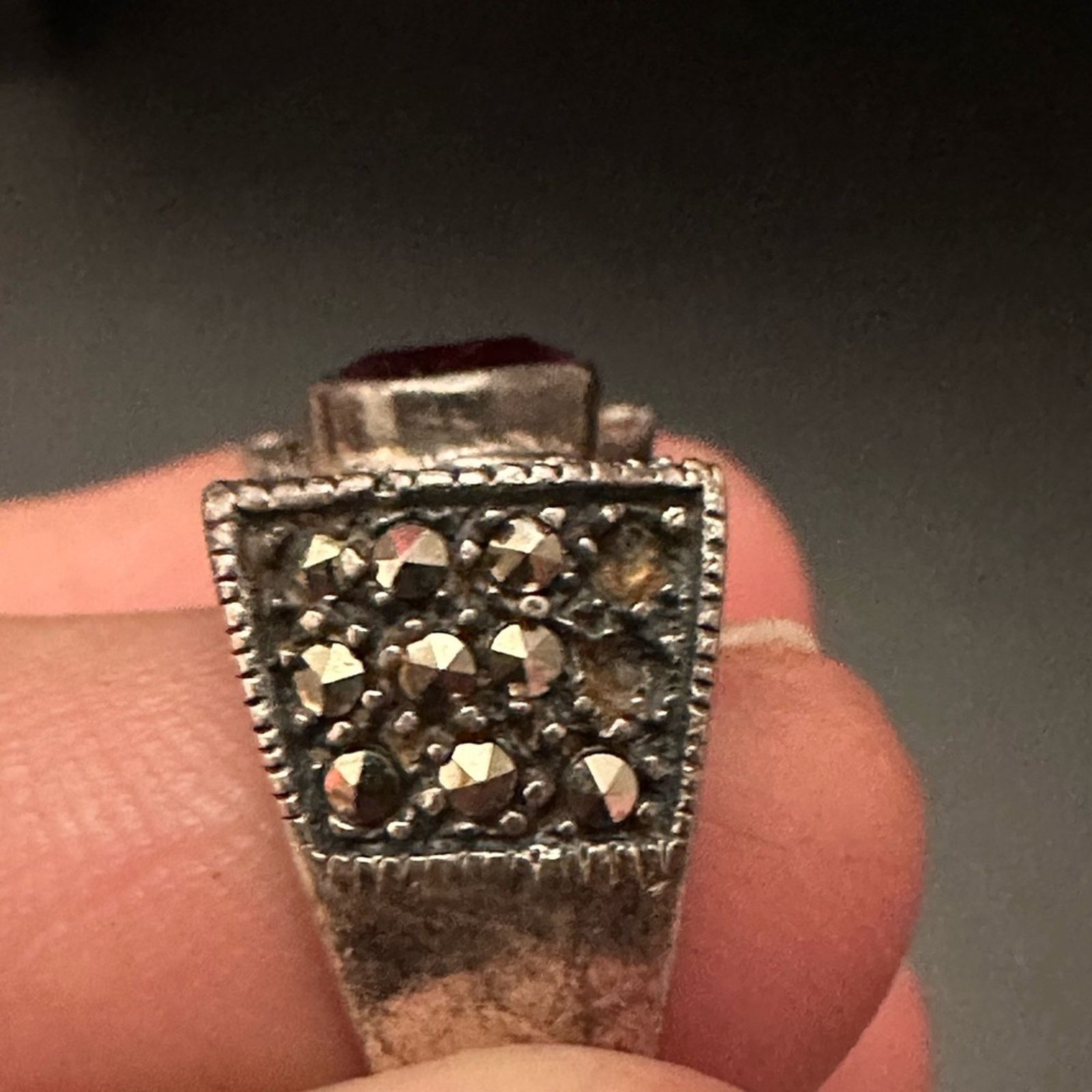 Other Vintage Ruby And Marcasite Bow Tie Ring Size ONE SIZE - 7 Thumbnail