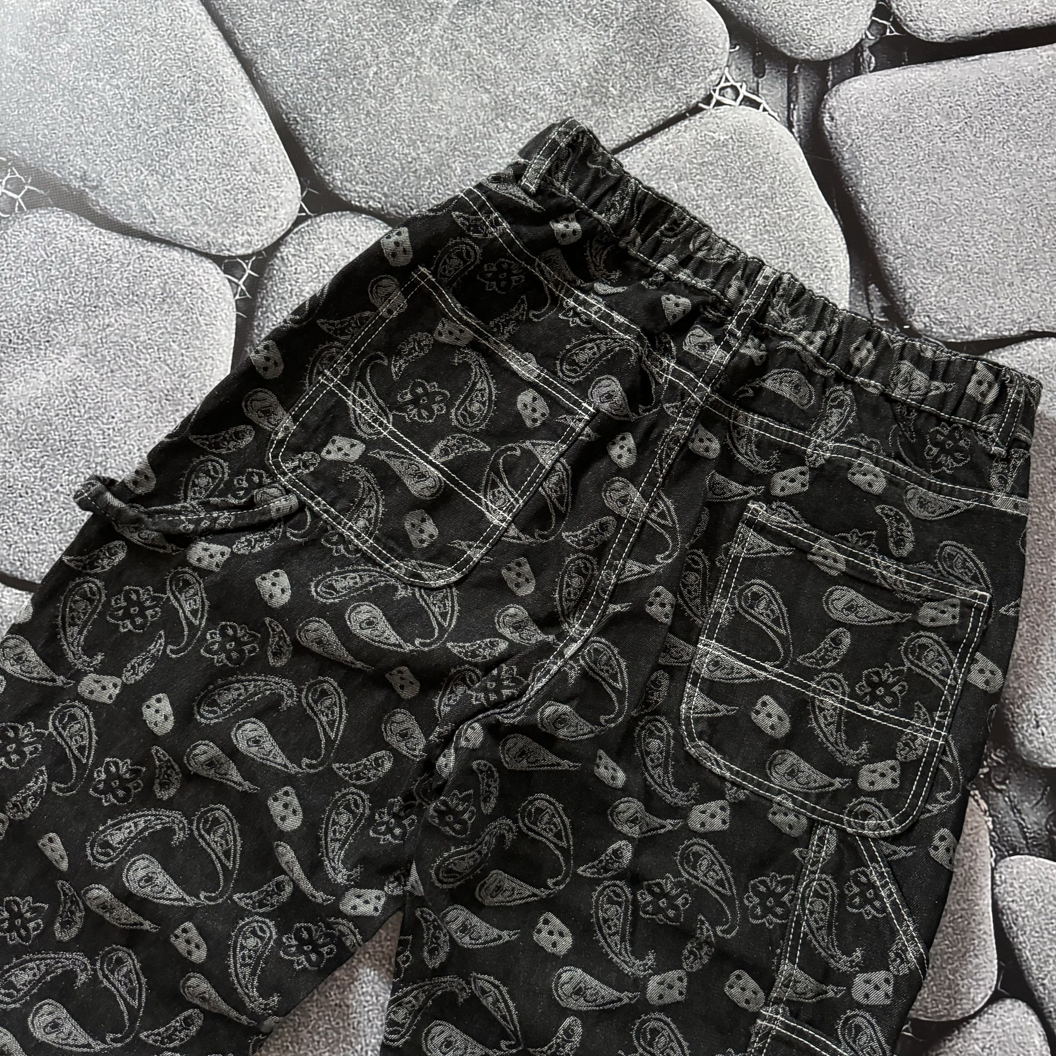 JNCO × Vintage VINTAGE HANDMADE BANDANA WORK STYLE PANTS Y2K JAPANESE Size US 30 / EU 46 - 9 Thumbnail