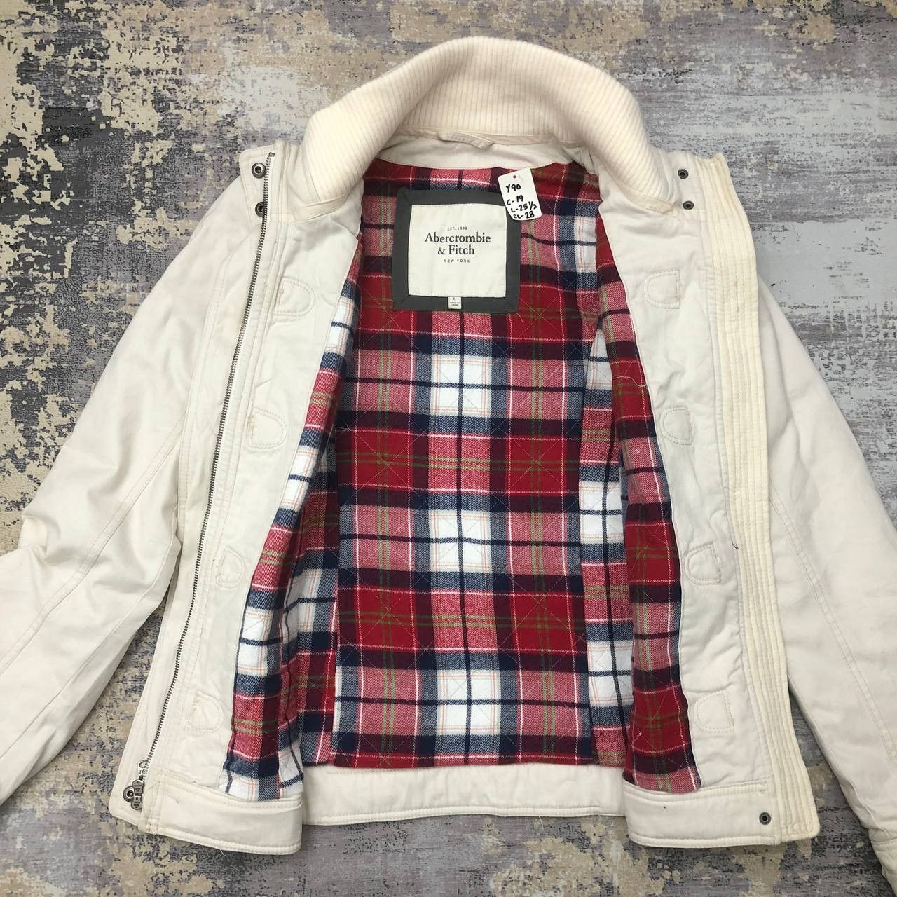 Abercrombie & Fitch Y90. ABERCROMBIE & FITCH TARTAN JACKET Size L / US 10 / IT 46 - 3 Thumbnail