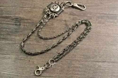 Jewelry Double Chain Trousers Pants Key Chains Size ONE SIZE - 4 Thumbnail