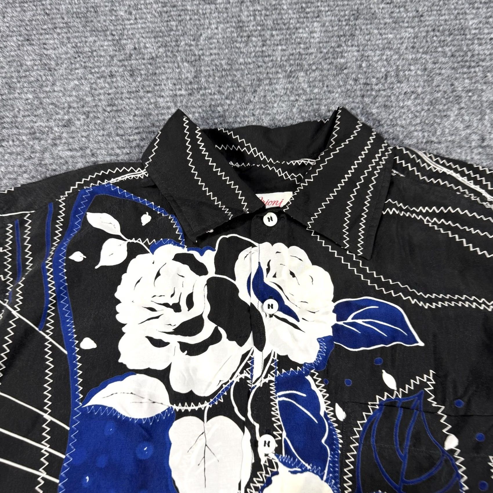 Brioni Brioni Shirt Mens Medium Floral Print Rayon Short Sleeve Button Up Size US M / EU 48-50 / 2 - 3 Thumbnail